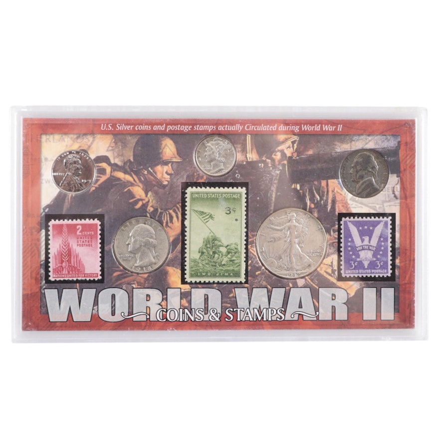 "World War II Coins and Stamps" Set
