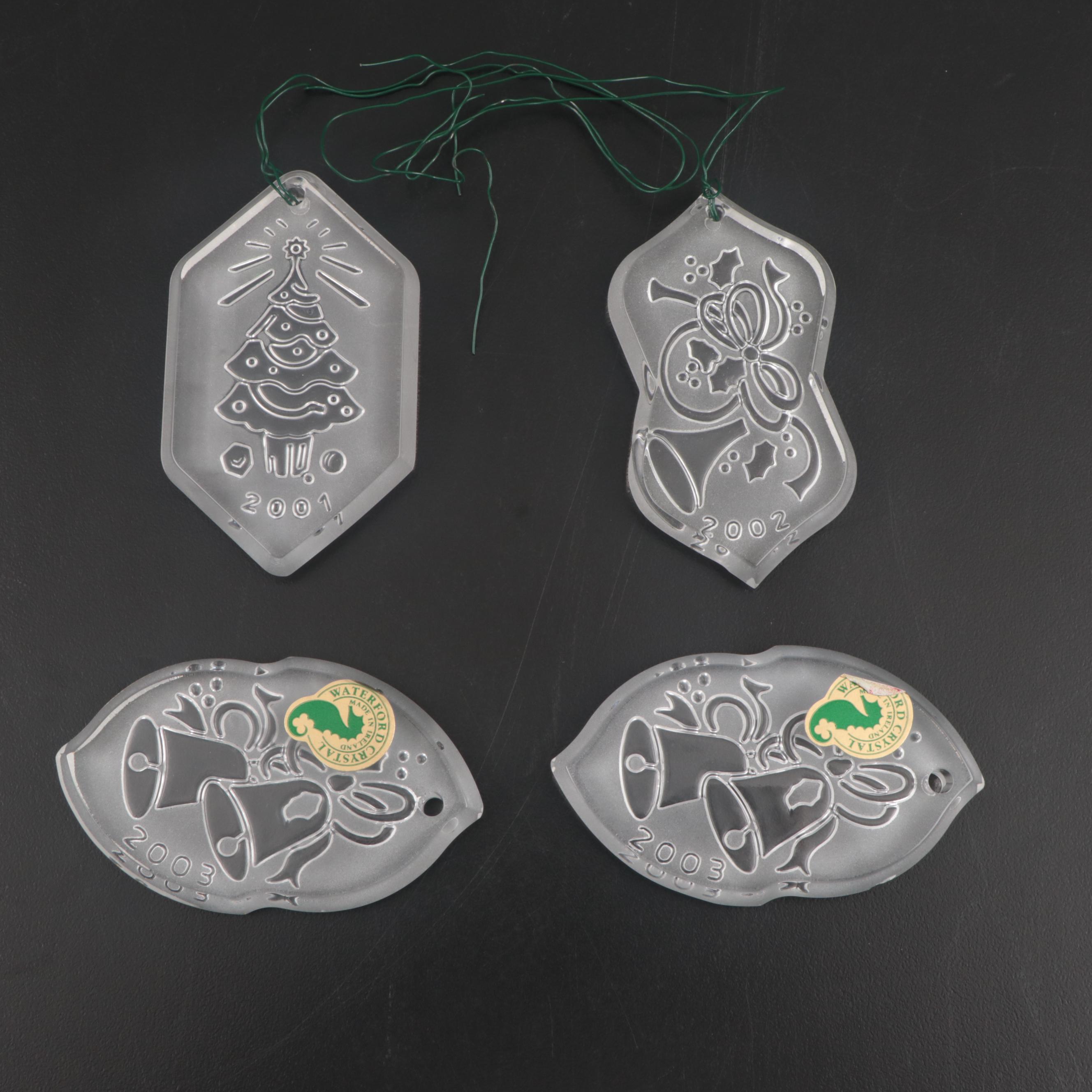 Waterford Crystal Annual Christmas Ornaments and Picture Frame