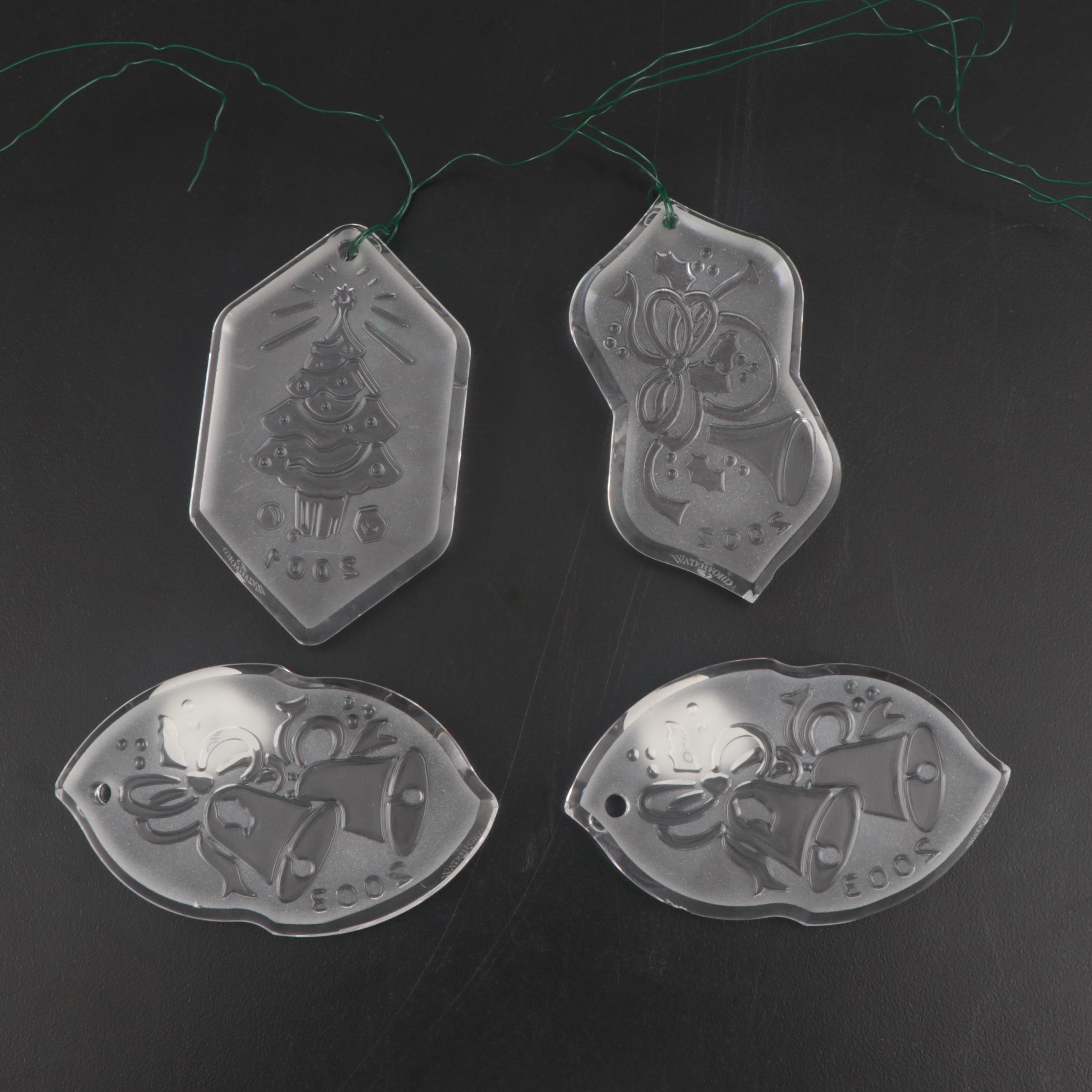 Waterford Crystal Annual Christmas Ornaments and Picture Frame