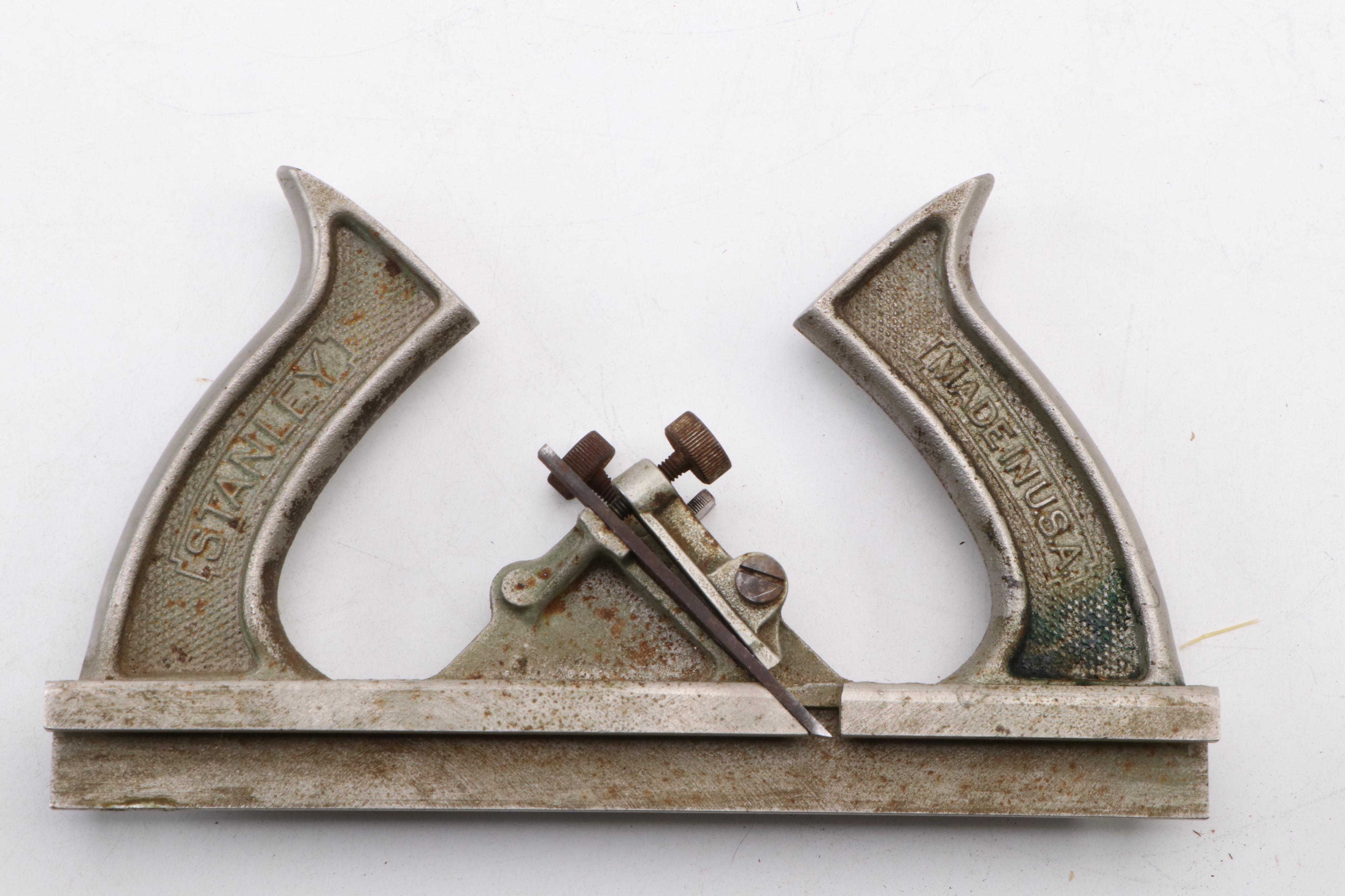 Stanley No. 148 Cast Iron 7/8 Inch Nickel Plated Match Planer, Vintage