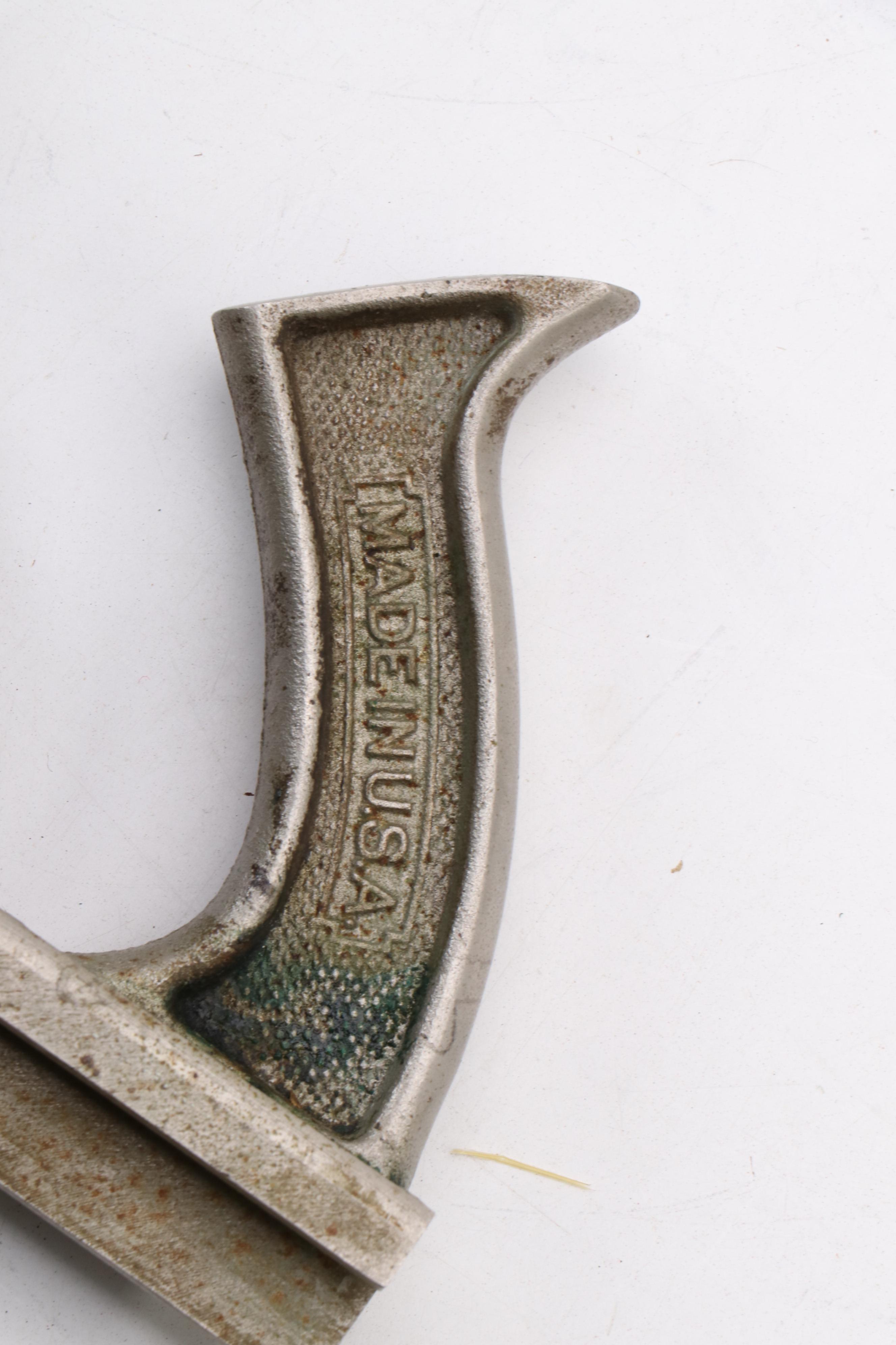 Stanley No. 148 Cast Iron 7/8 Inch Nickel Plated Match Planer, Vintage