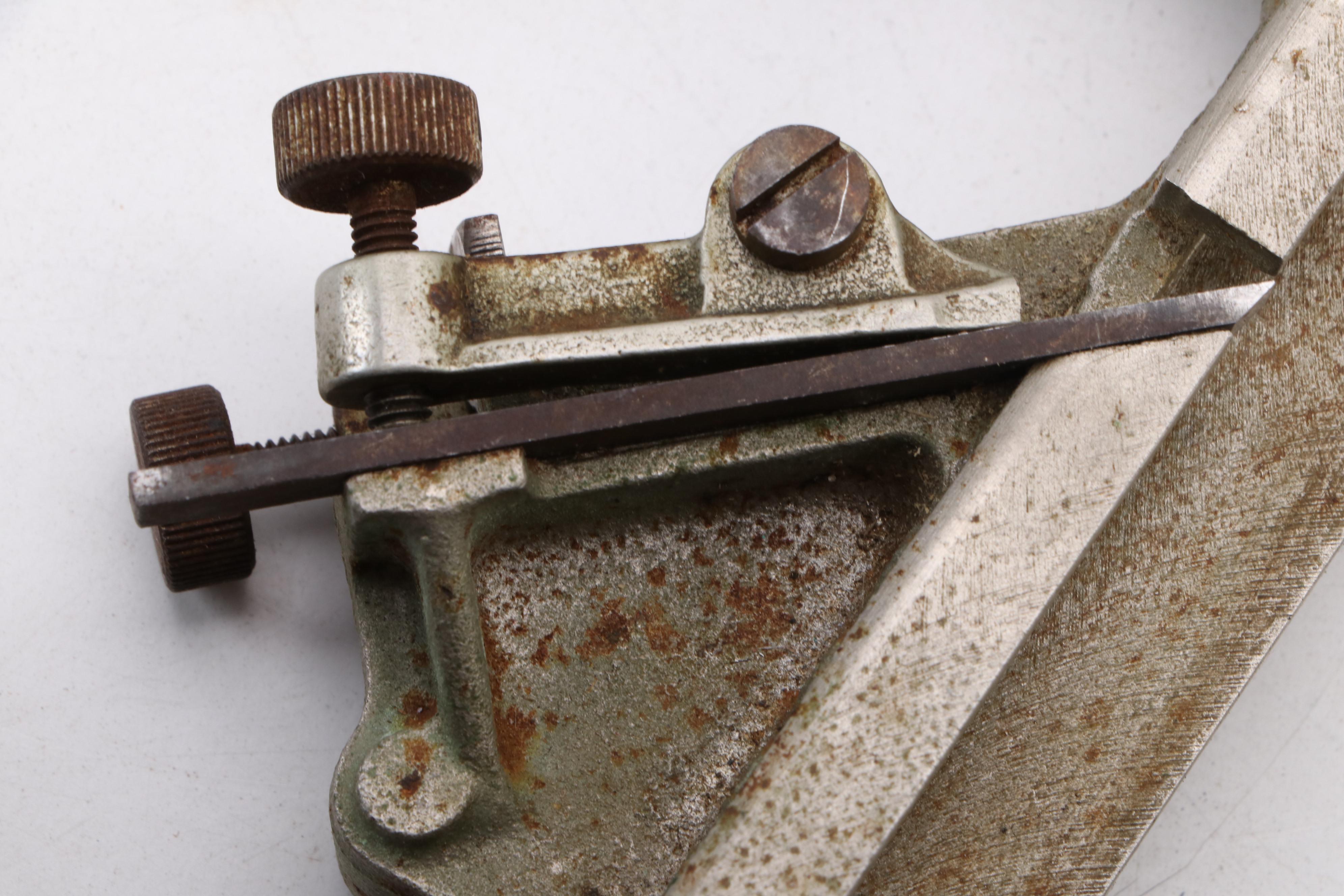 Stanley No. 148 Cast Iron 7/8 Inch Nickel Plated Match Planer, Vintage