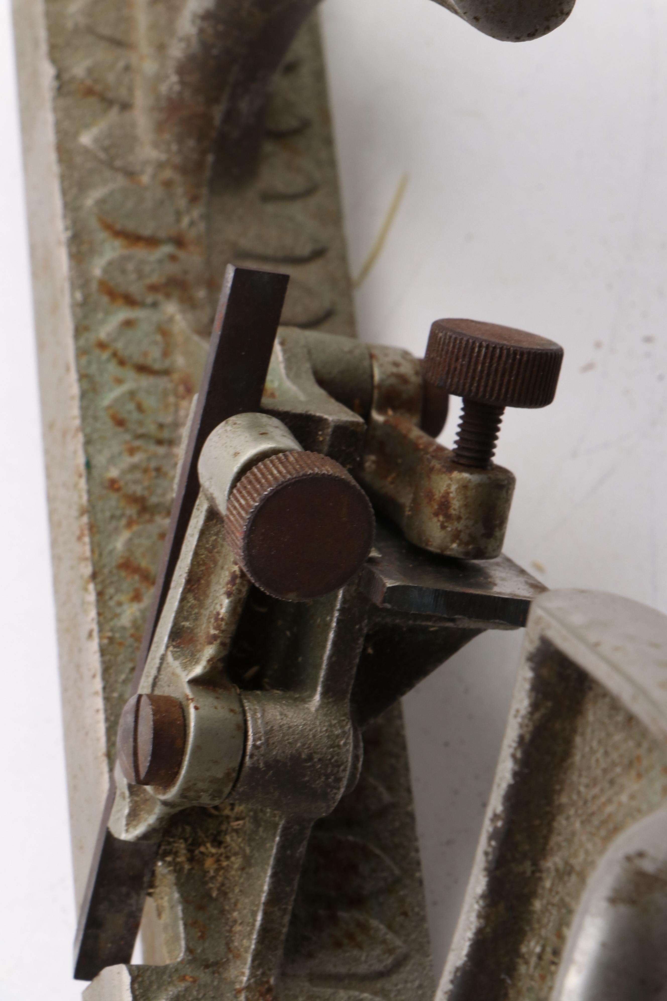 Stanley No. 148 Cast Iron 7/8 Inch Nickel Plated Match Planer, Vintage