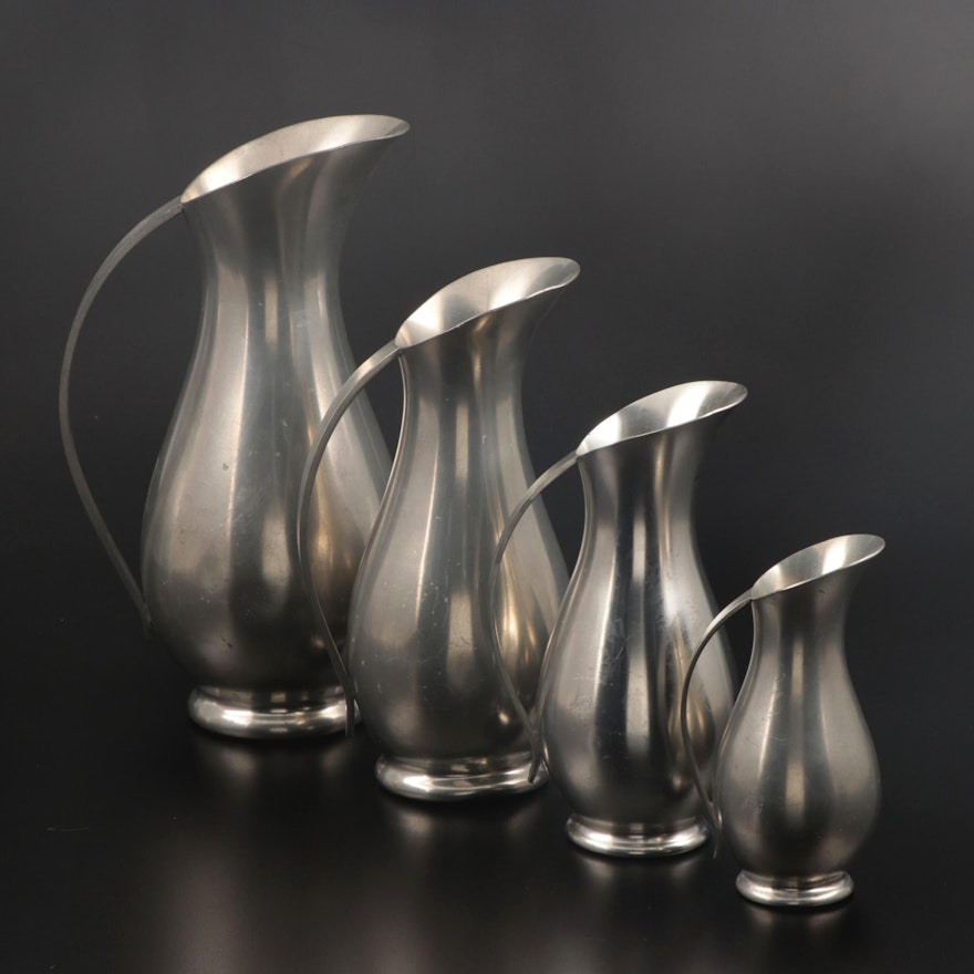 Royal Holland Pewter Pitchers, Mid-20th Century