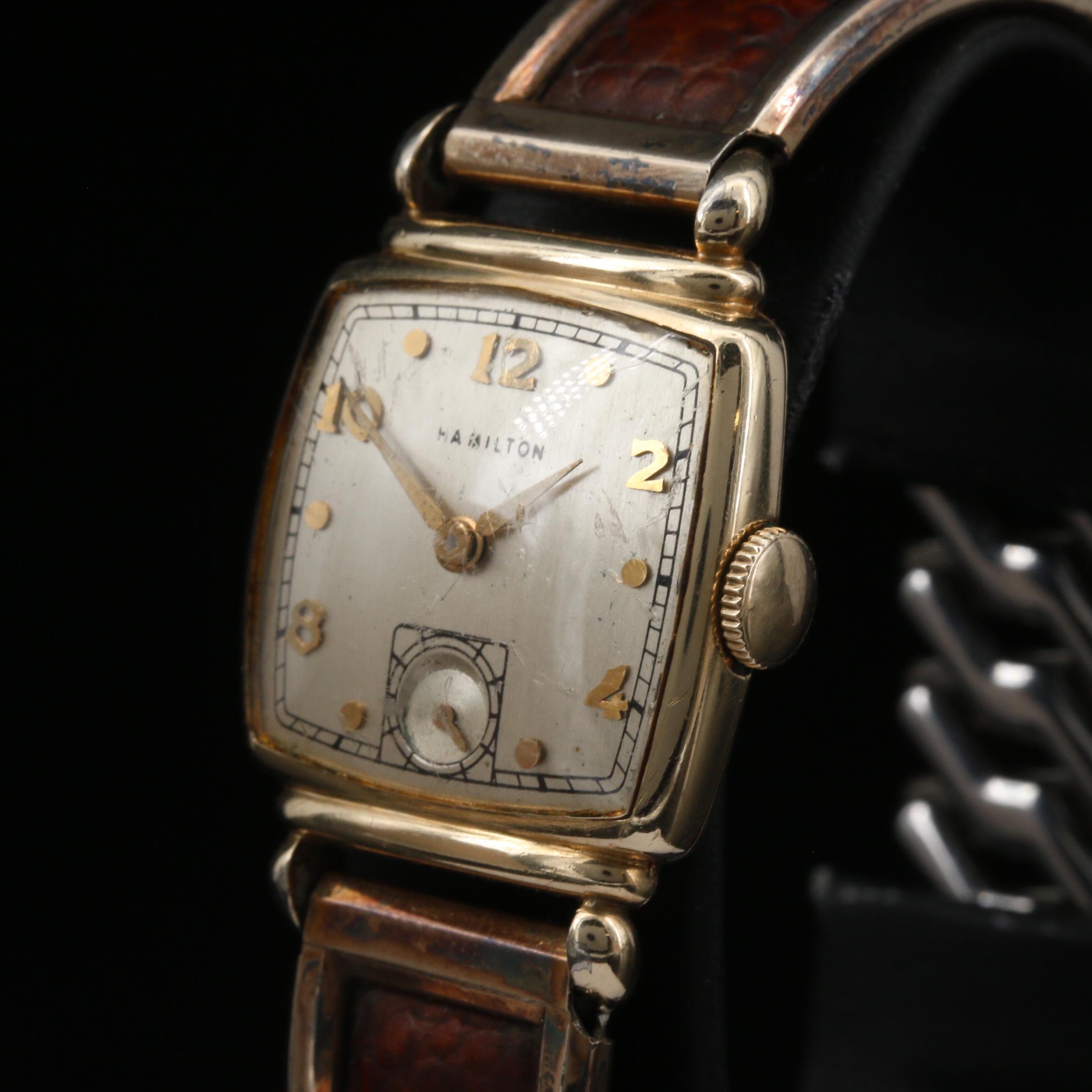 1946 Hamilton Norman 14K Gold Filled Stem Wind Watch