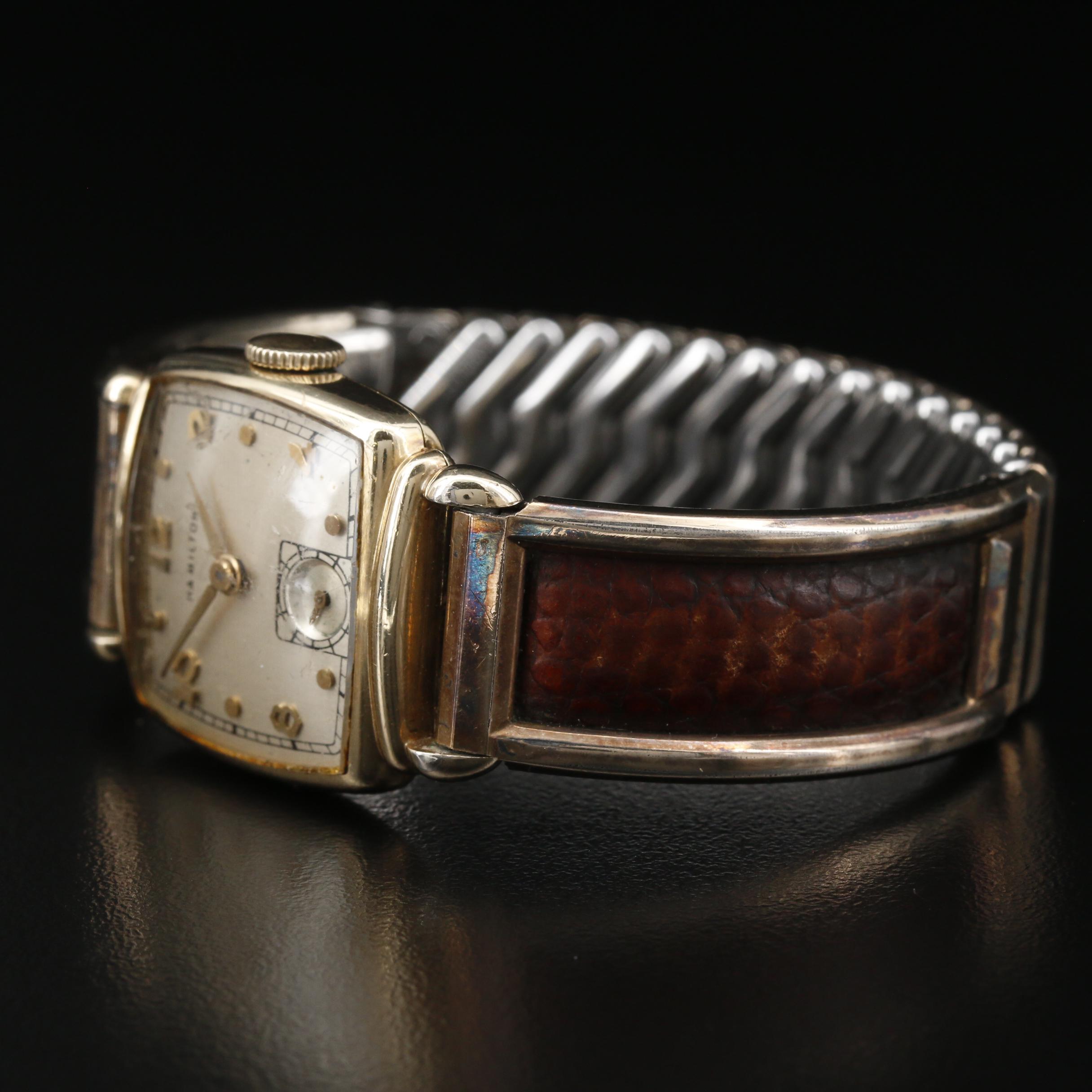 1946 Hamilton Norman 14K Gold Filled Stem Wind Watch