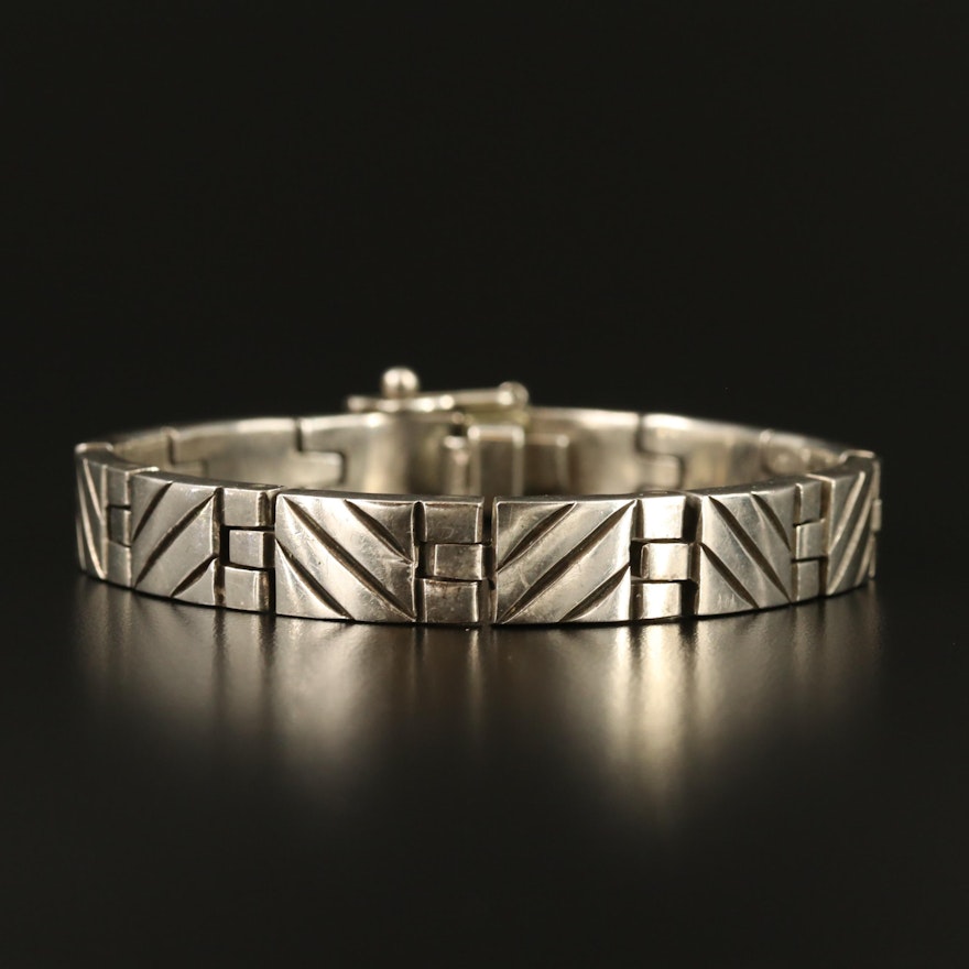 Mexican Sterling Link Bracelet