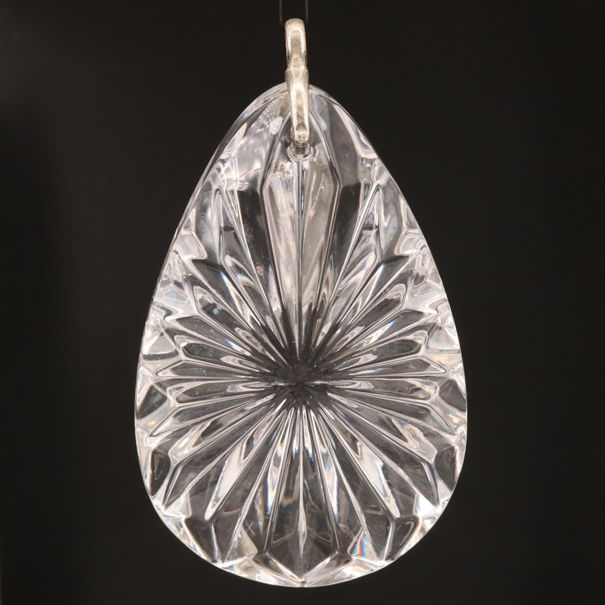 Waterford Crystal Pendant with Sterling Silver Bail