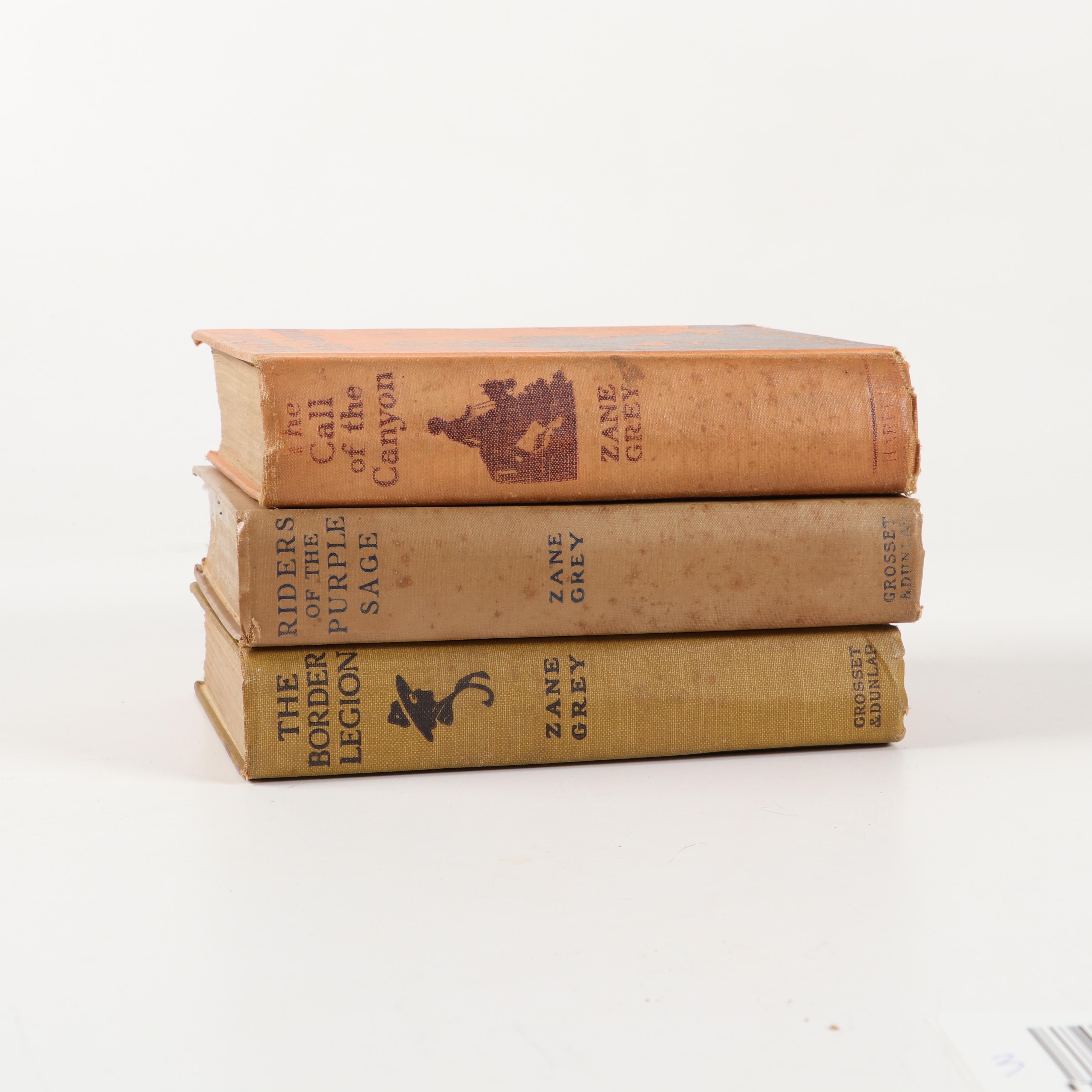 First Edition "The Call of the Canyon" and More Zane Grey Novels