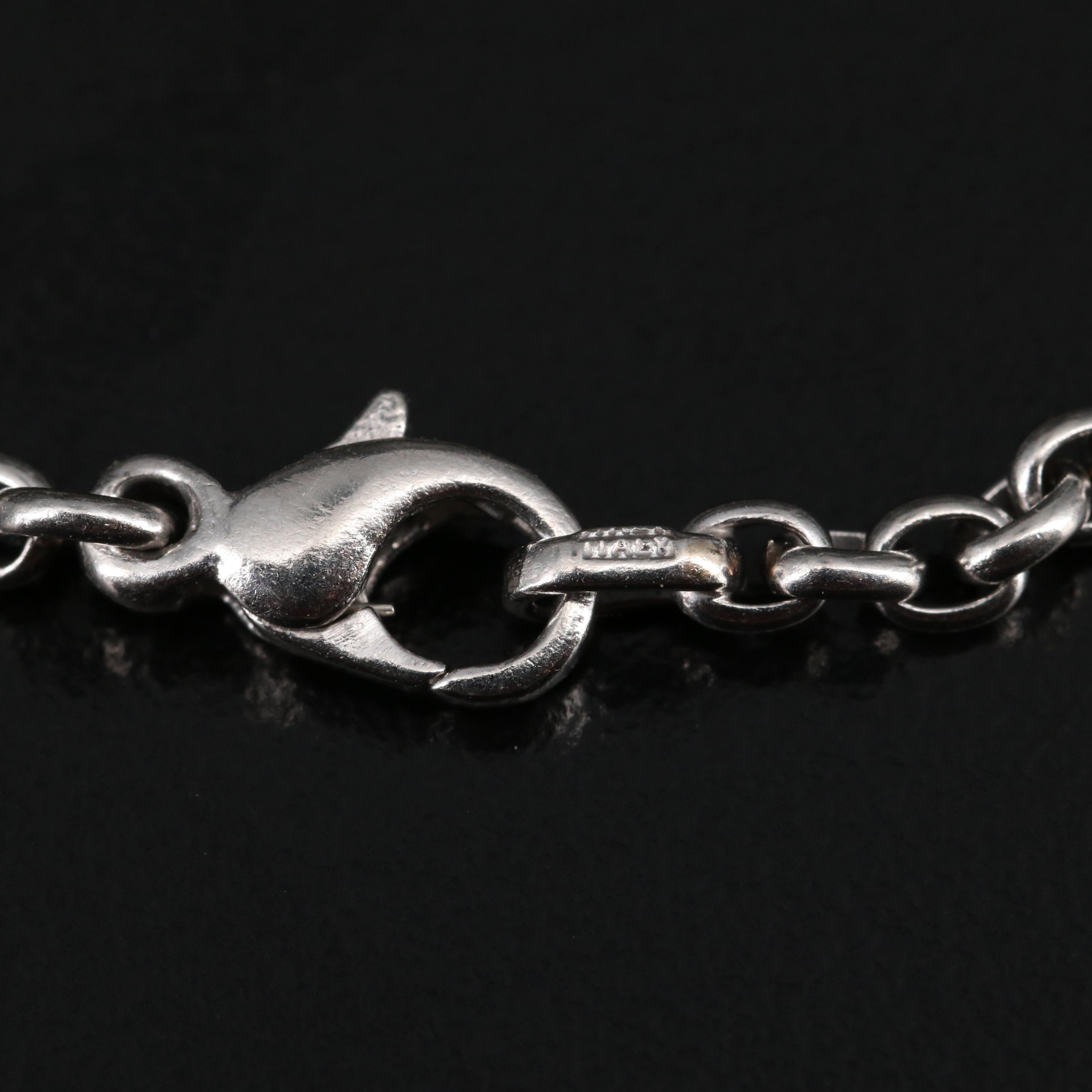 Platinum Diamond Station Bracelet