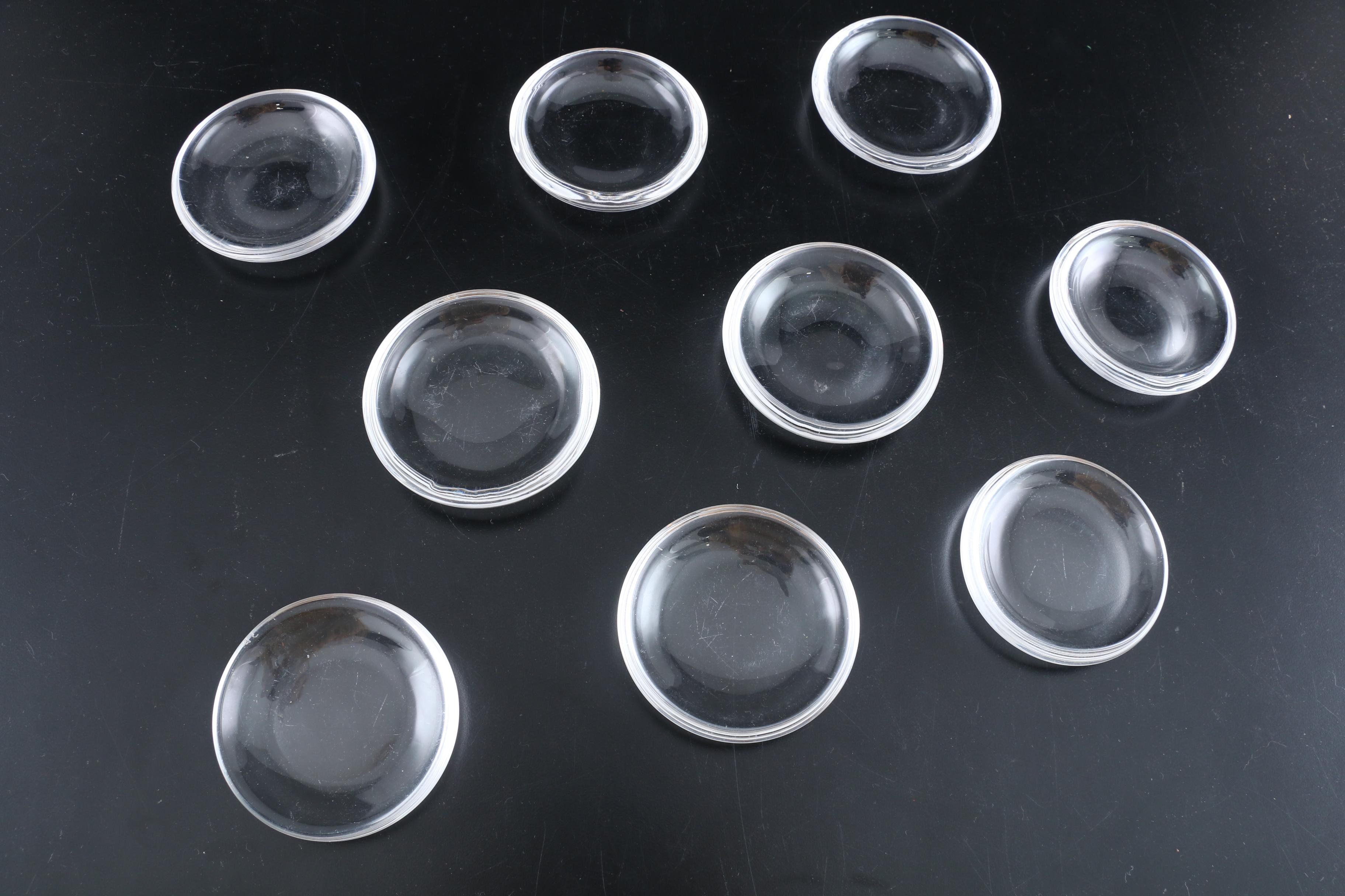 Steuben Glass Butter Pats, Mid to Late 20th Century