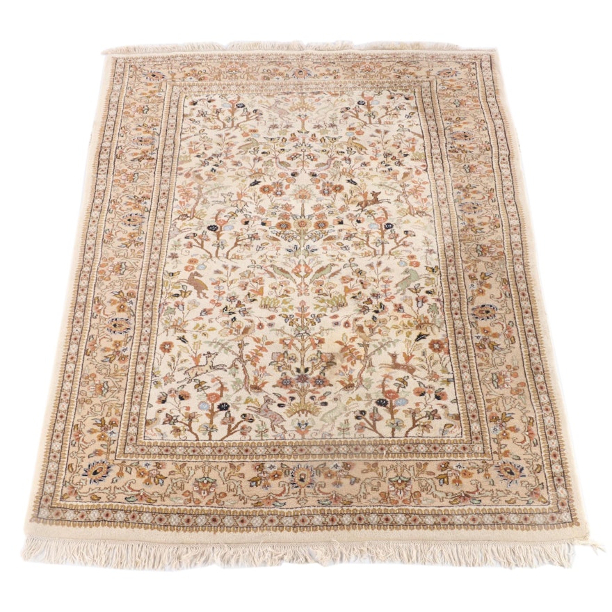 6'1.5 x 9'0 Hand-Knotted Persian Tabriz Wool Rug