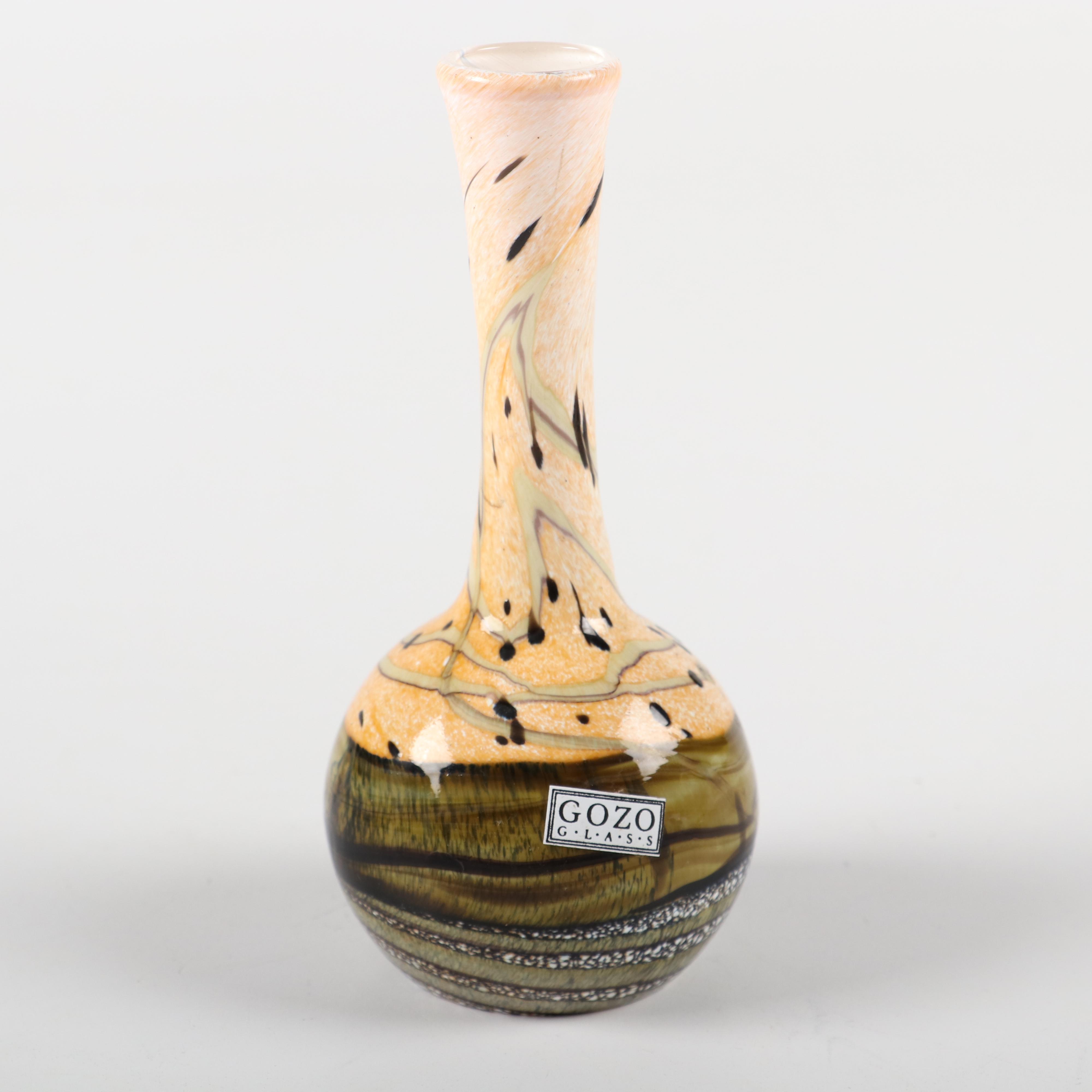 Gozo Art Glass "Seashell" Vases