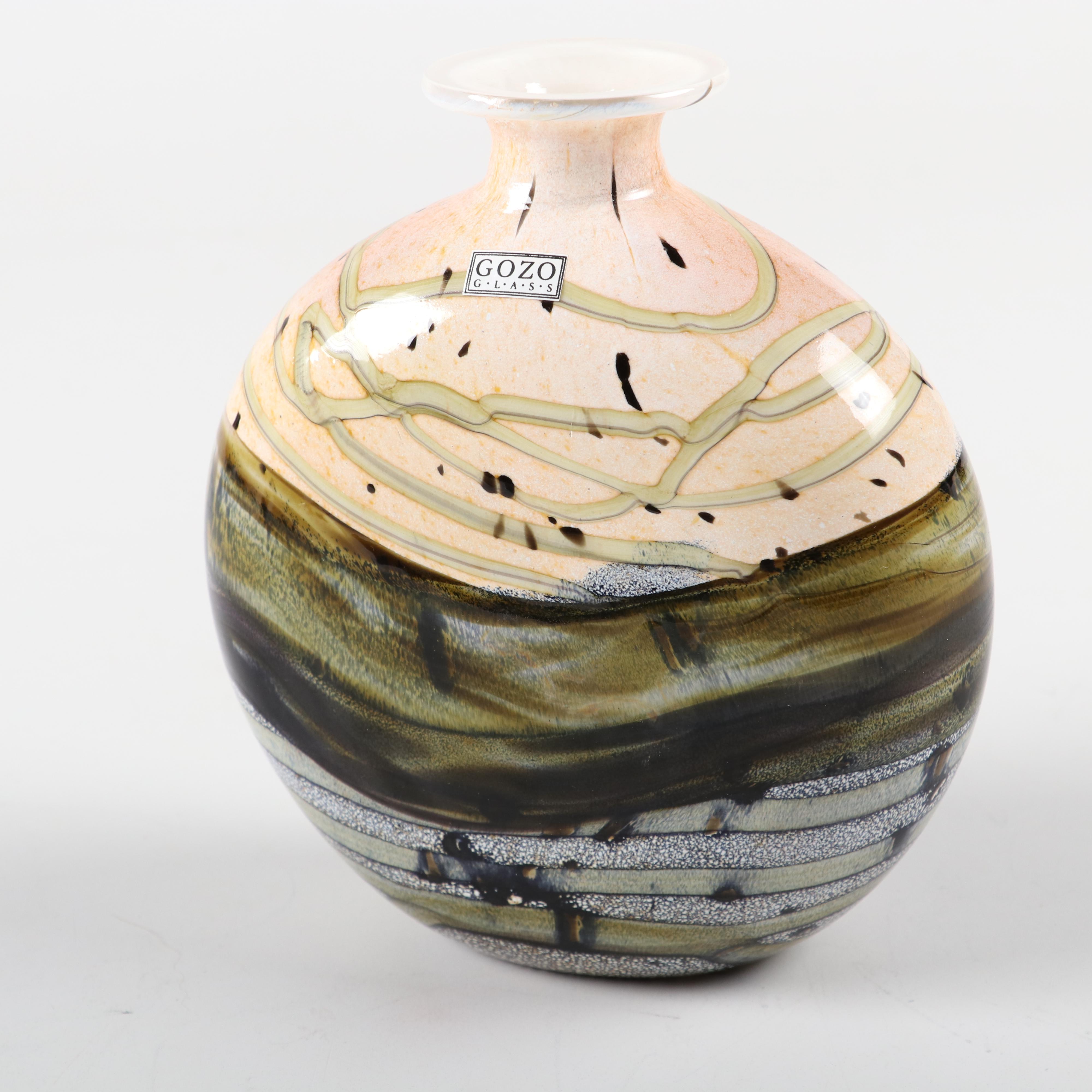 Gozo Art Glass "Seashell" Vases