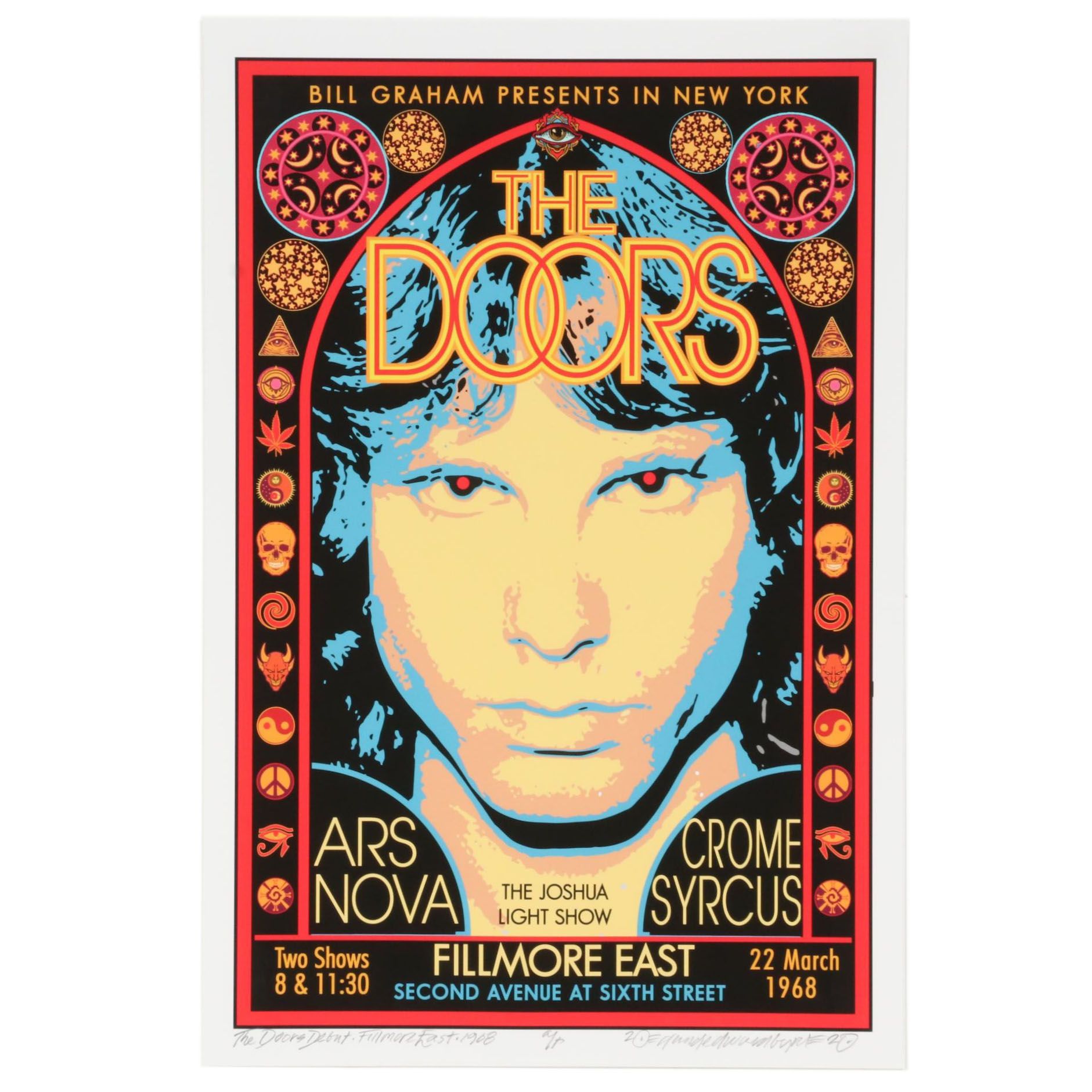 David Edward Byrd Giclée "The Doors - Debut - Fillmore East - 1968", 2020