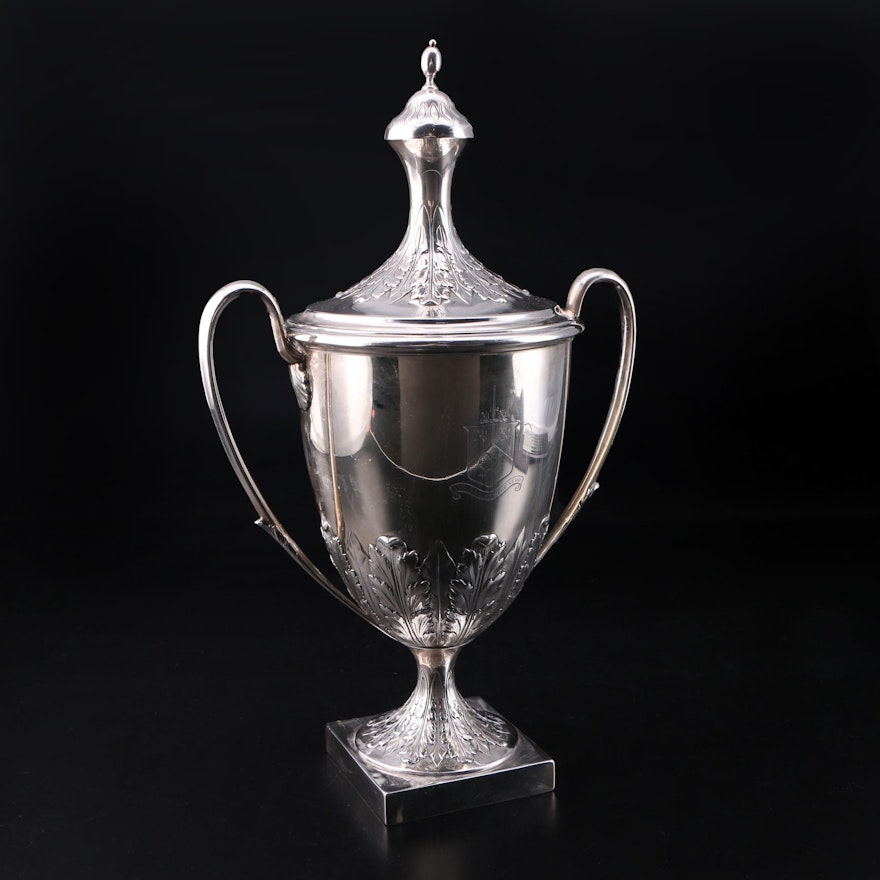 Edward Barnard and Sons of London Sterling Silver Urn, 1906