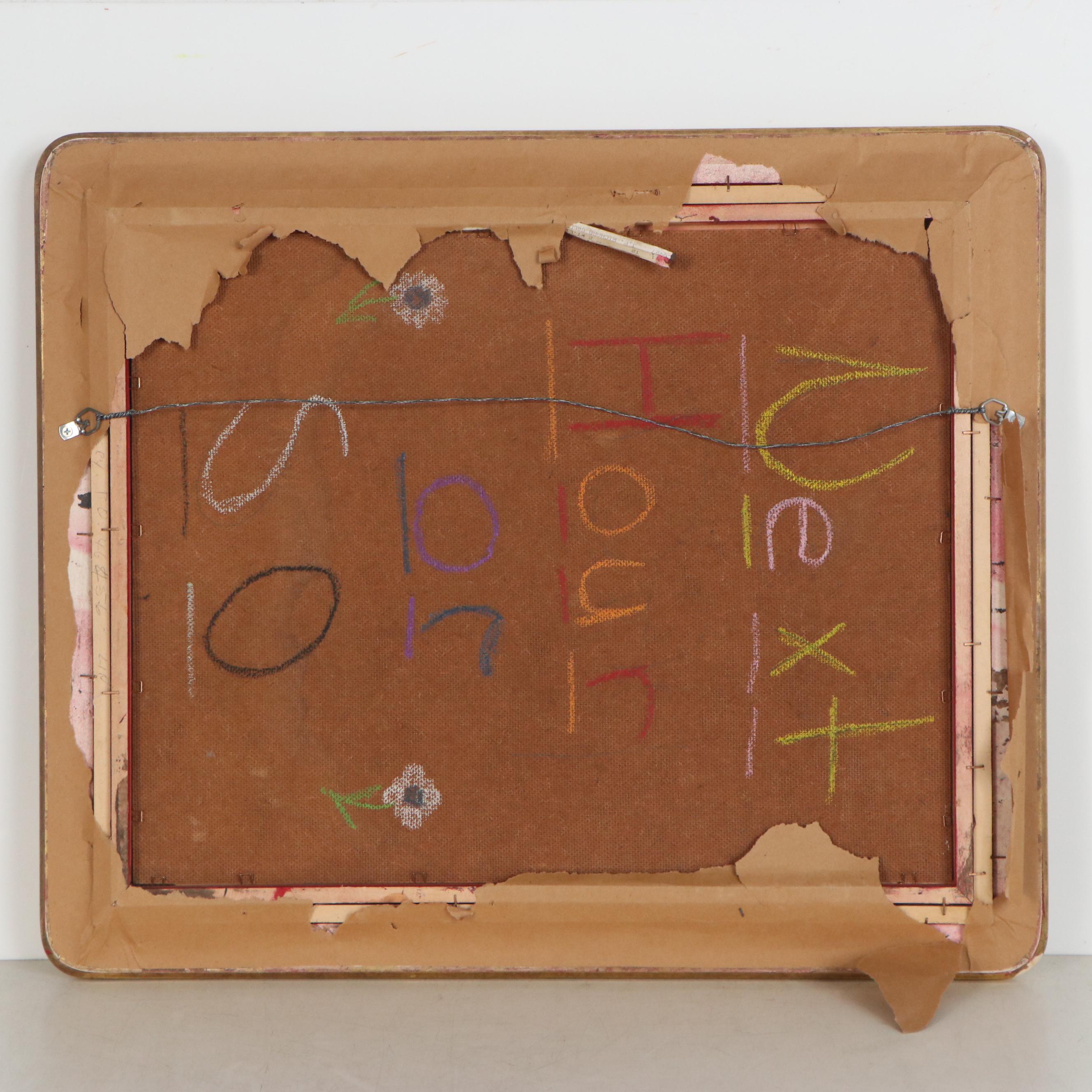 Donald Purdy Impressionist Style Oil Painting of Woman on Garden Bench