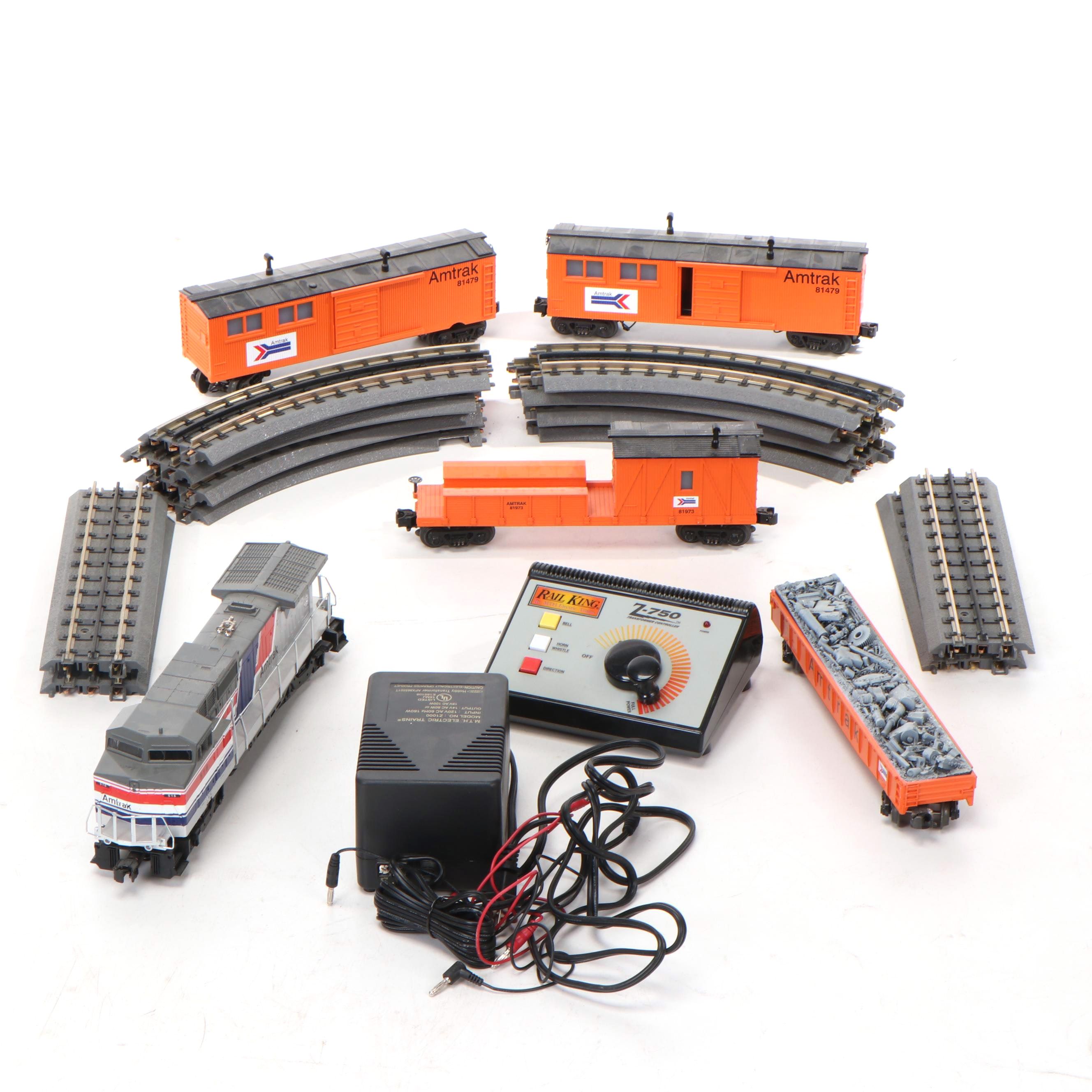 Rail King by M.T.H. Amtrak Diesel Work Train