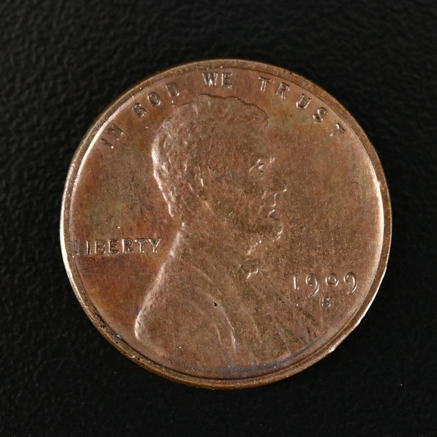 Key Date Low Mintage 1909-S VDB Lincoln Wheat Cent