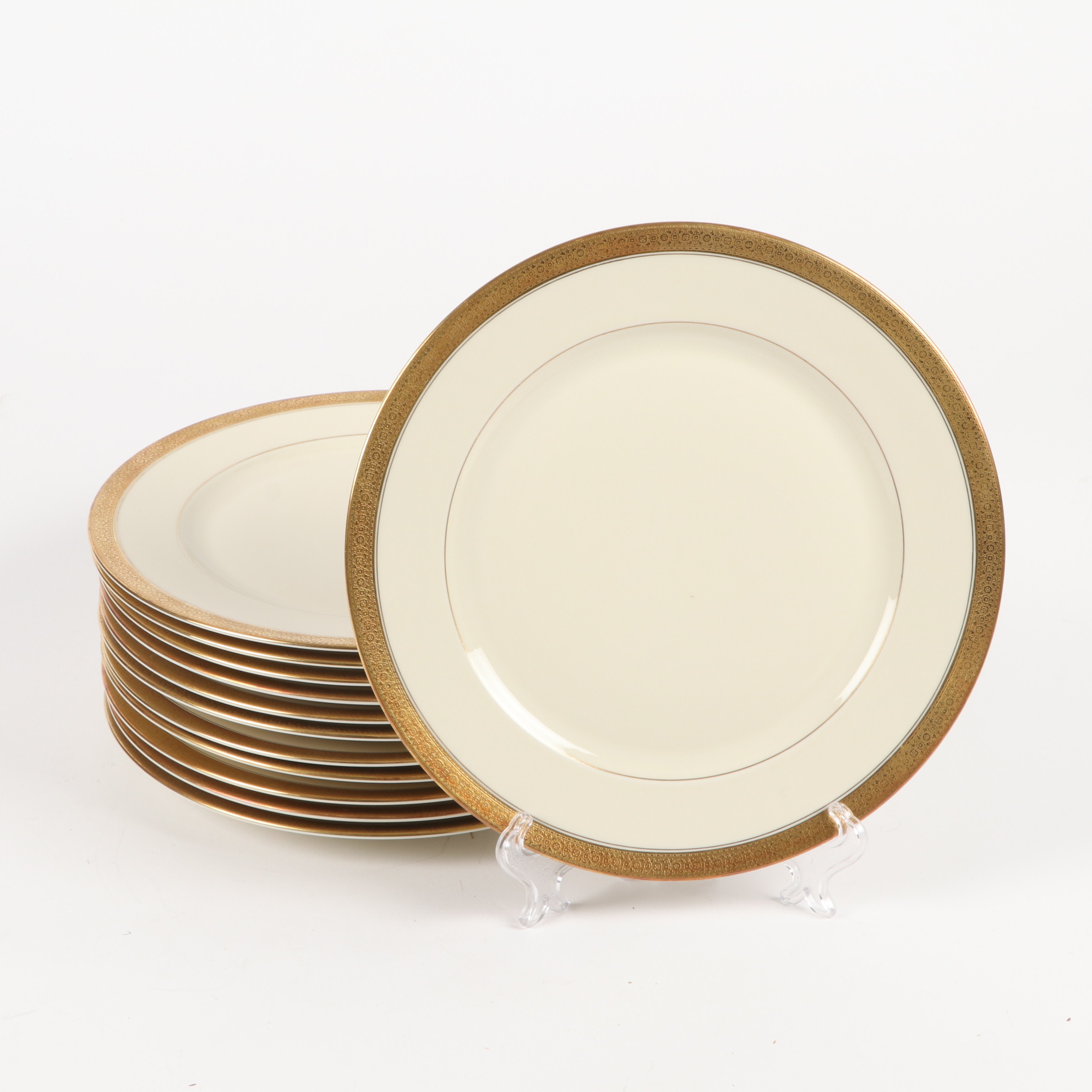 Rosenthal "Premier" Gold Rim Bone China Dinnerware