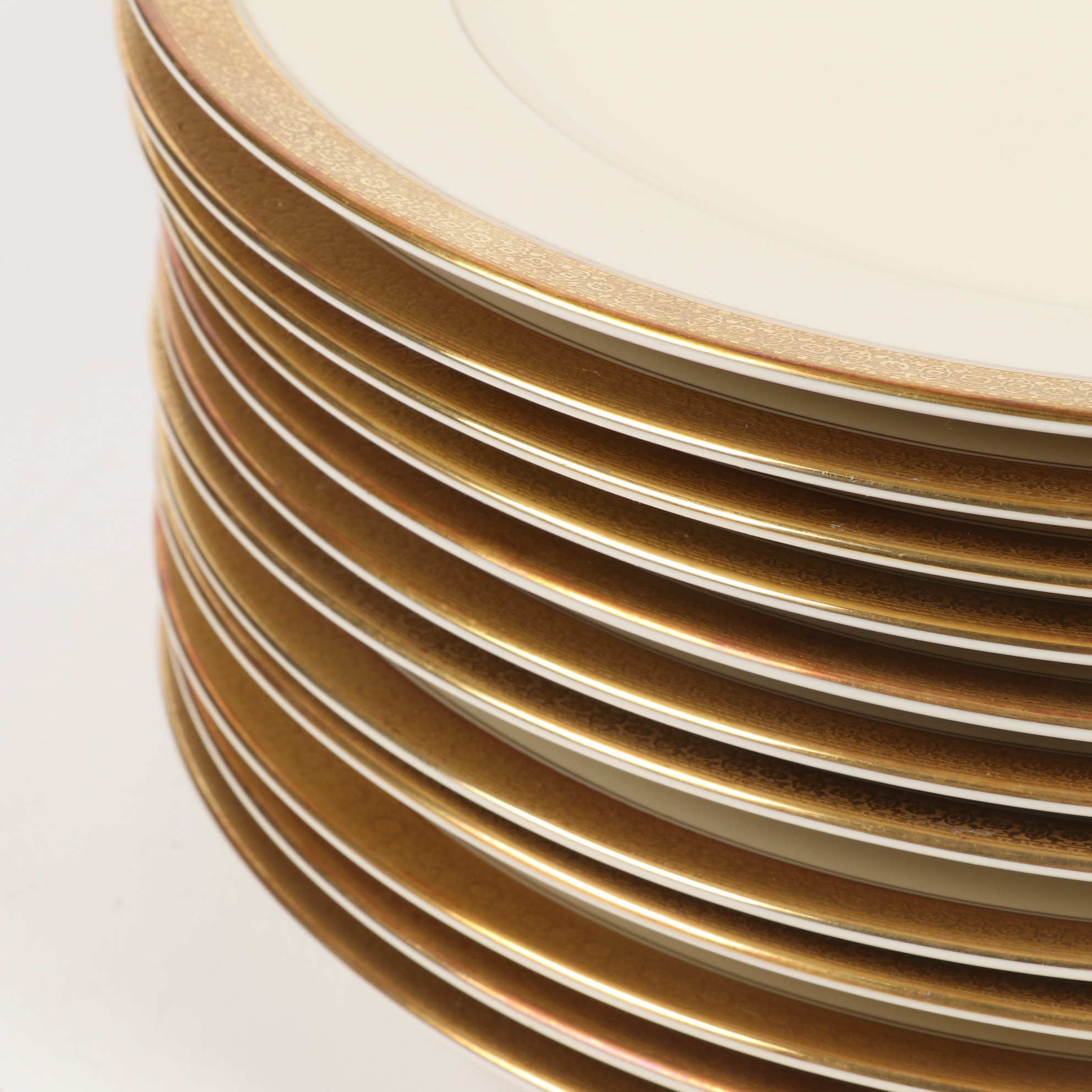 Rosenthal "Premier" Gold Rim Bone China Dinnerware