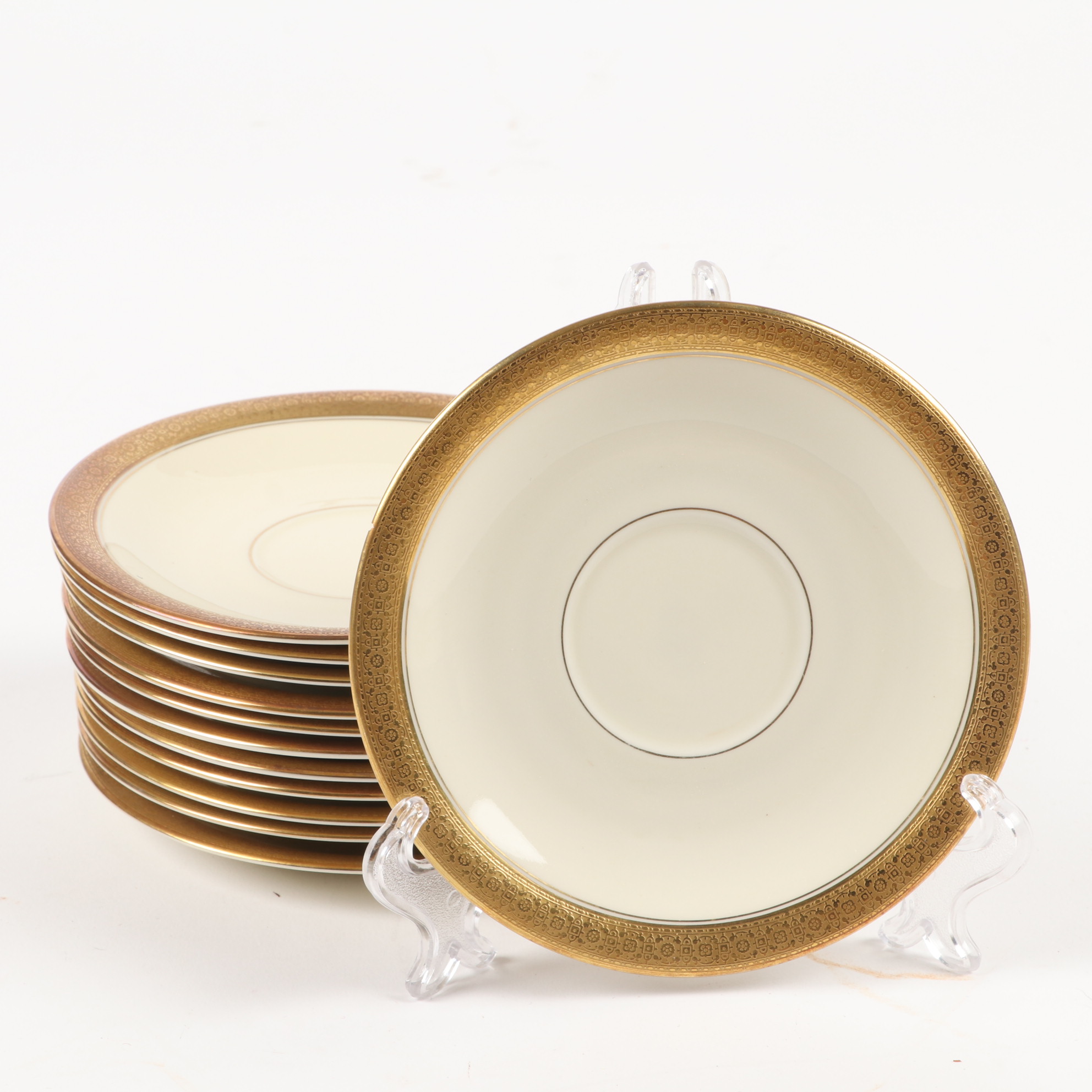 Rosenthal "Premier" Gold Rim Bone China Dinnerware
