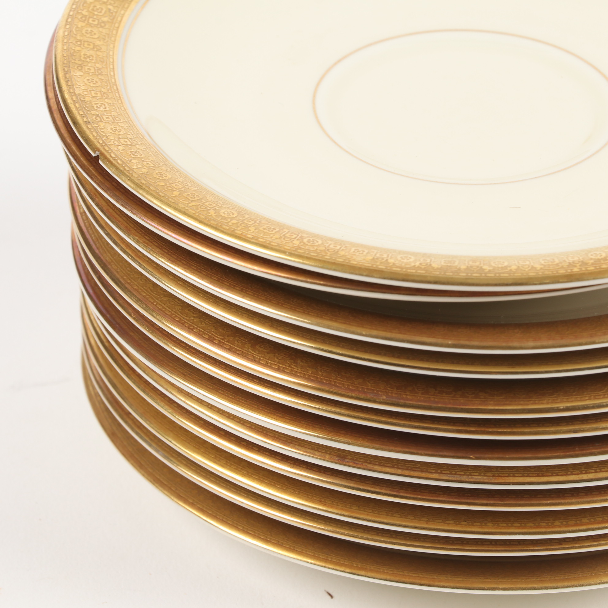 Rosenthal "Premier" Gold Rim Bone China Dinnerware