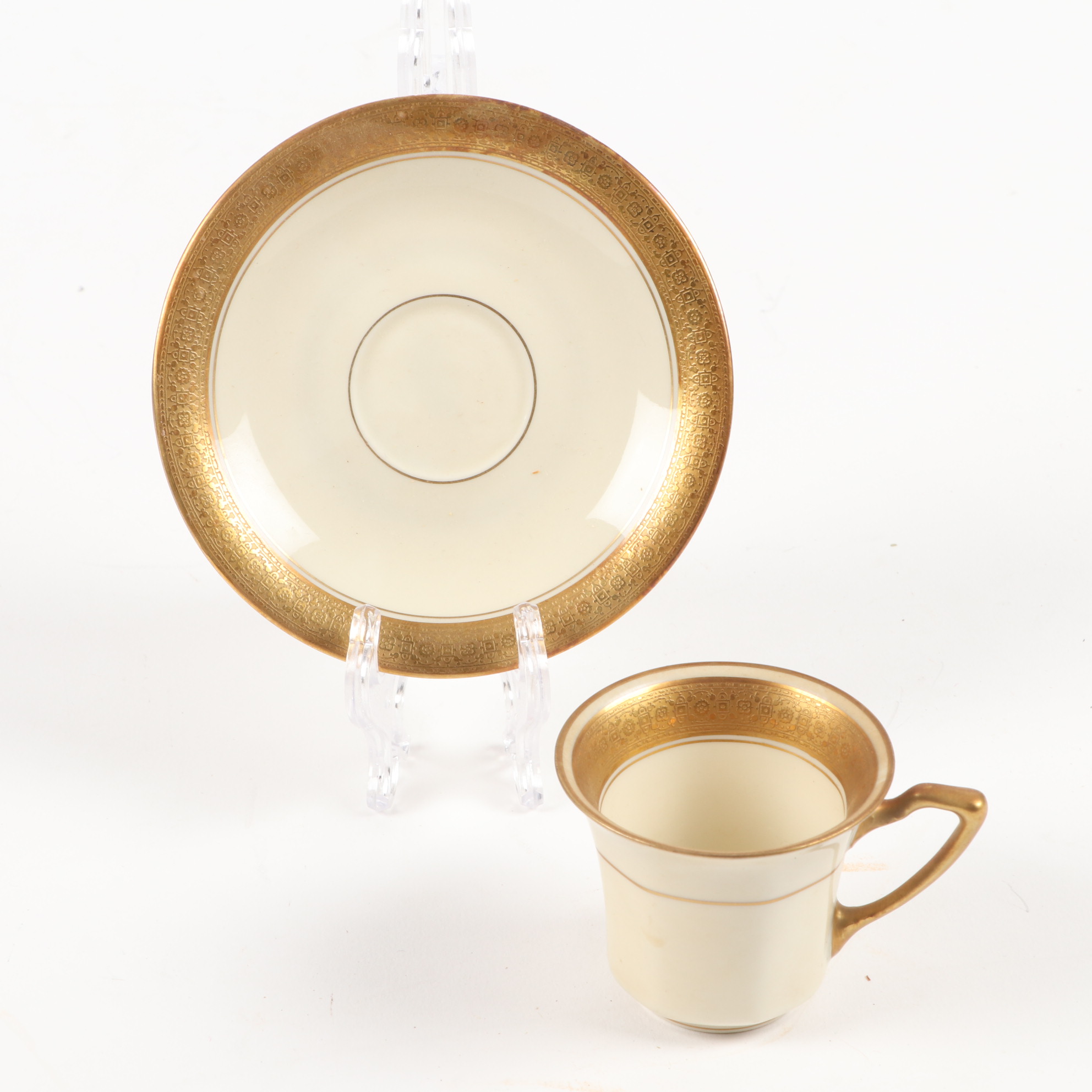Rosenthal "Premier" Gold Rim Bone China Dinnerware