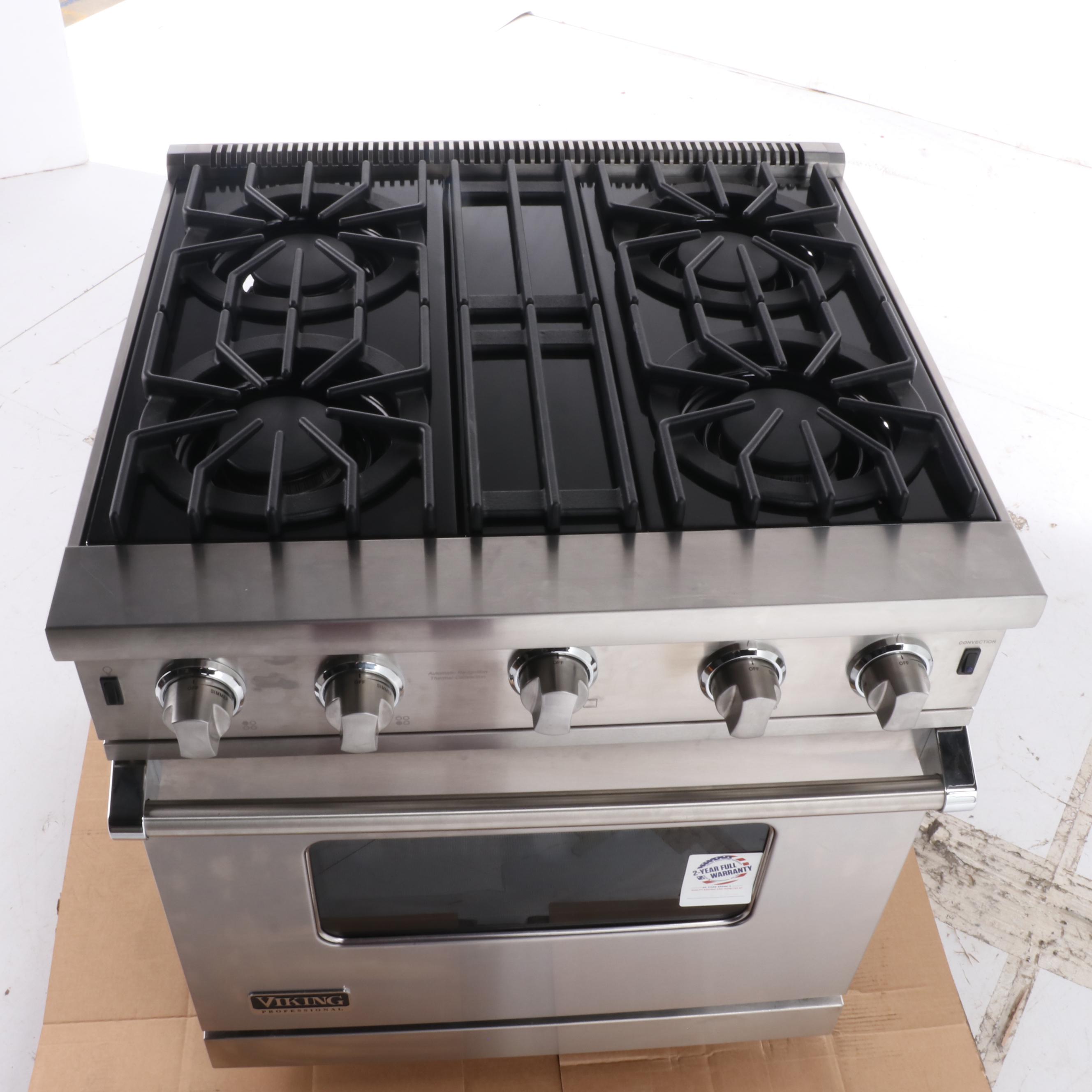 Viking 30" Stainless Steel Gas Single Oven Range