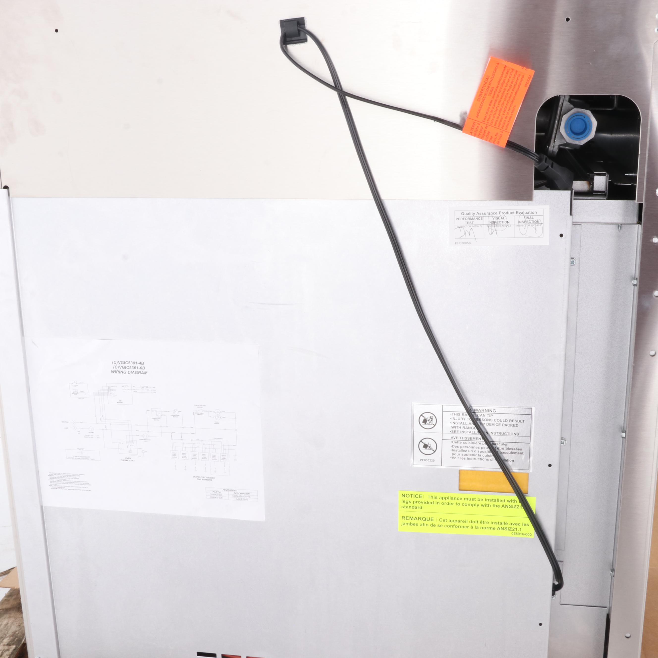 Viking 30" Stainless Steel Gas Single Oven Range