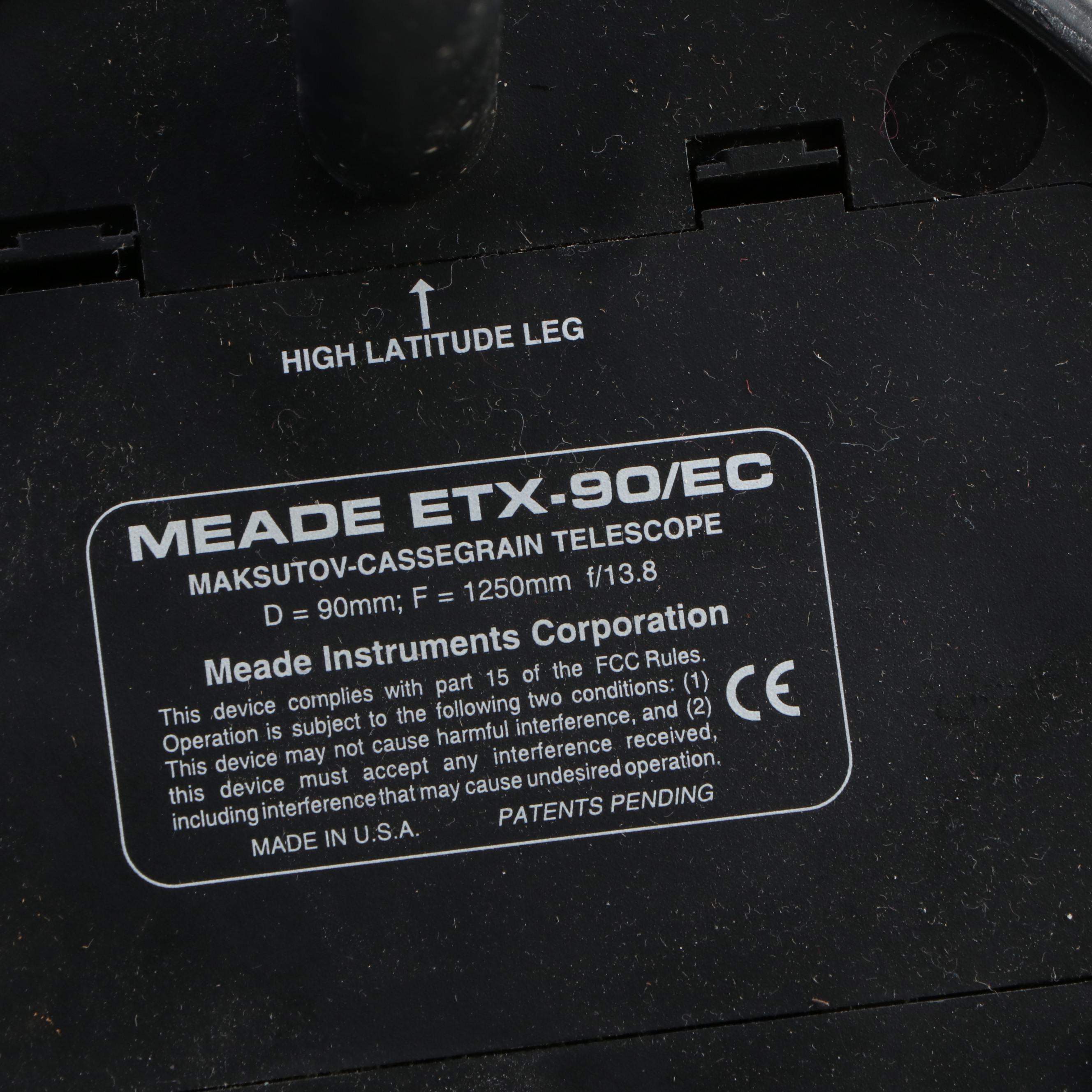 Meade ETX-90EC Astro Telescope with Electronic Controller