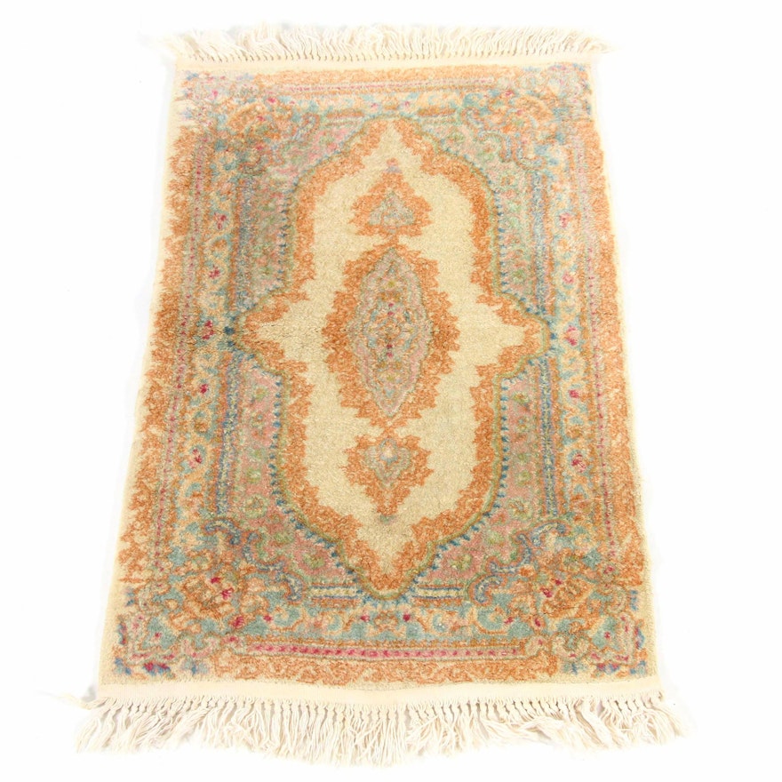 1'11 x 3'4 Hand-Knotted Persian Kerman Accent Rug