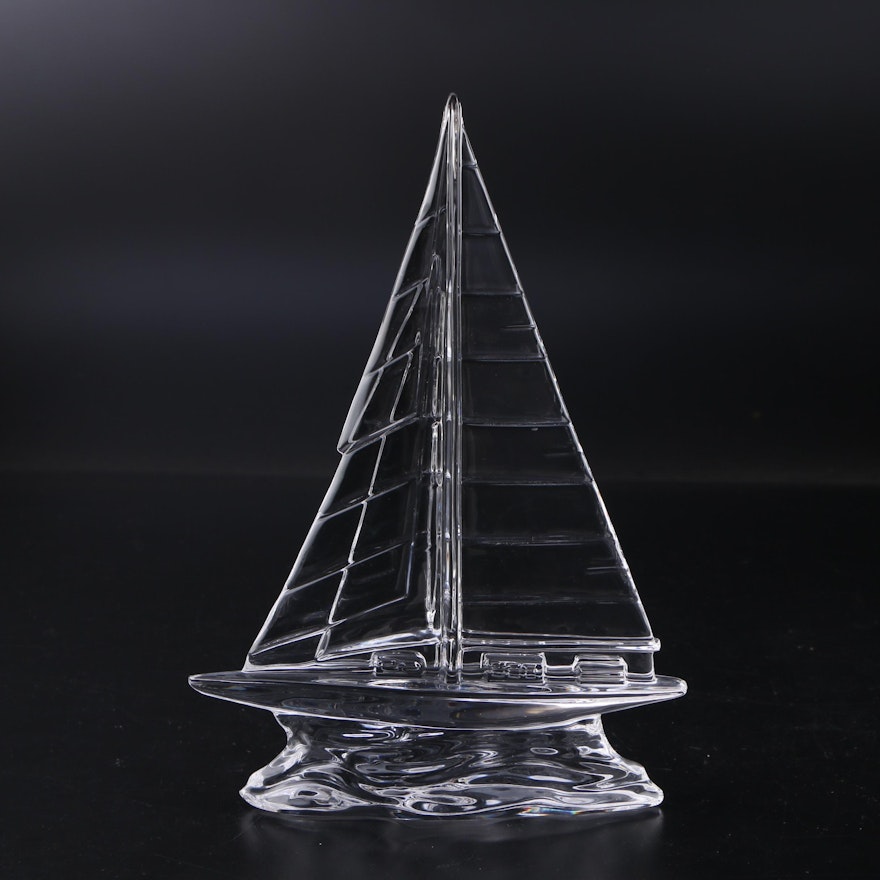 Waterford Crystal Sailboat Figurine