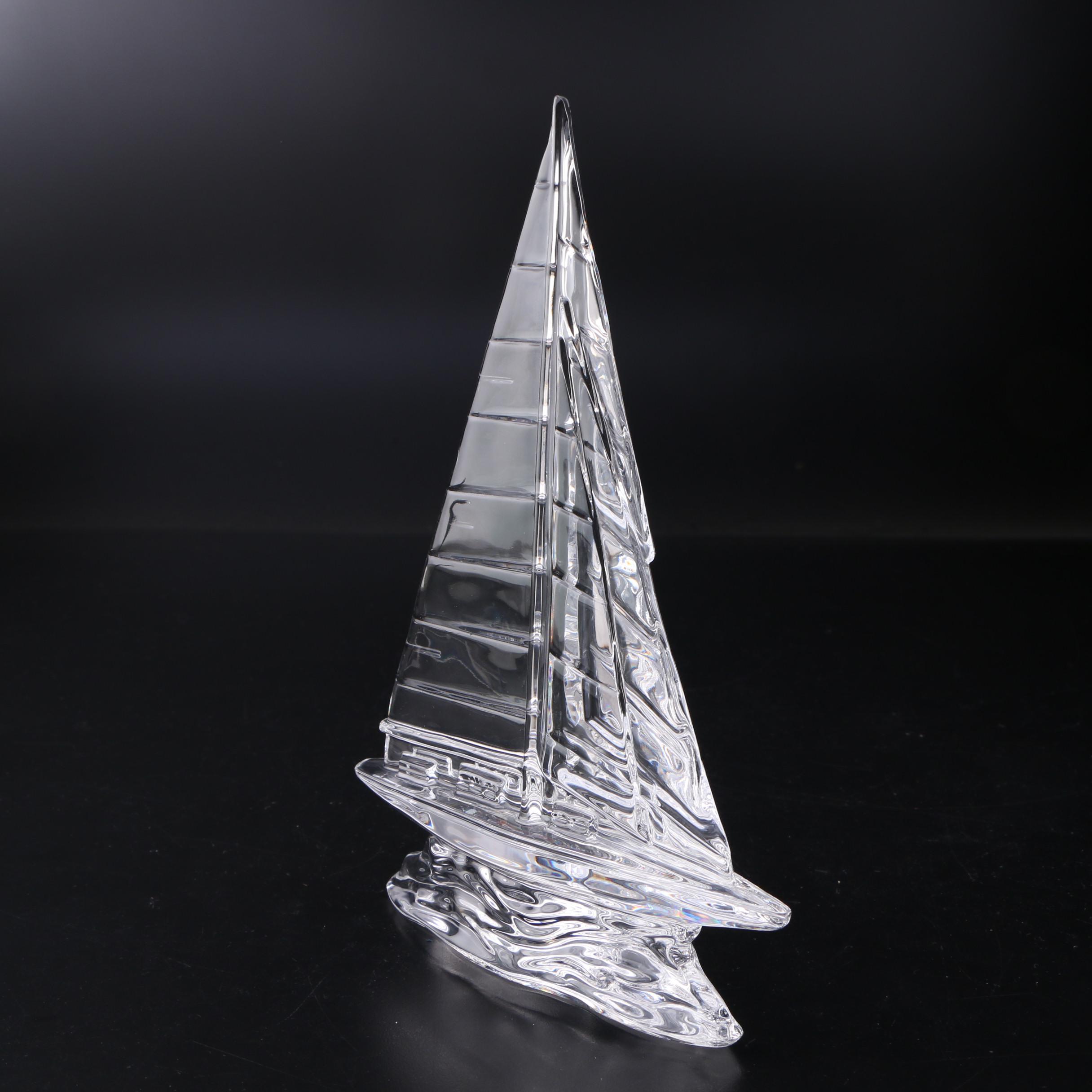 Waterford Crystal Sailboat Figurine