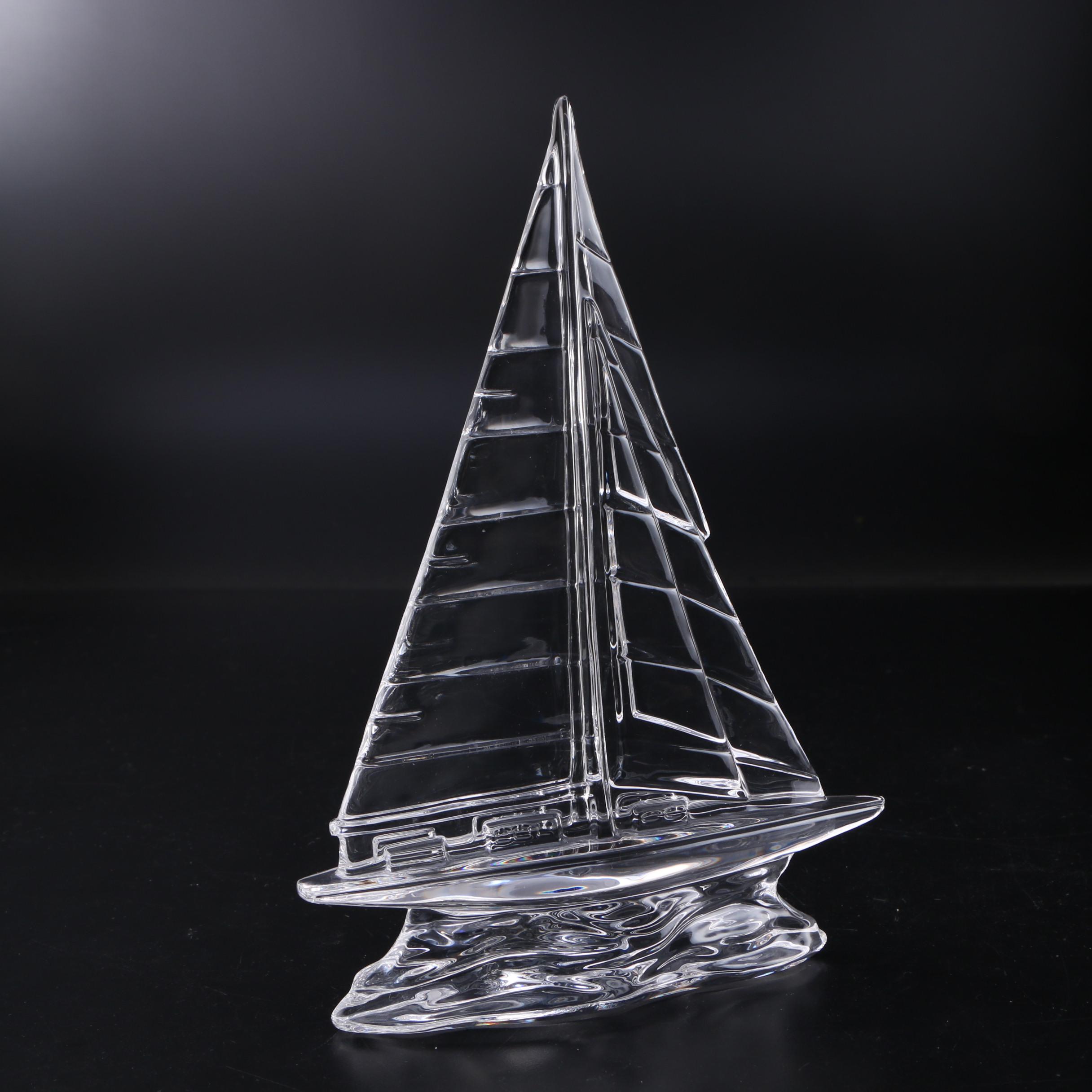 Waterford Crystal Sailboat Figurine