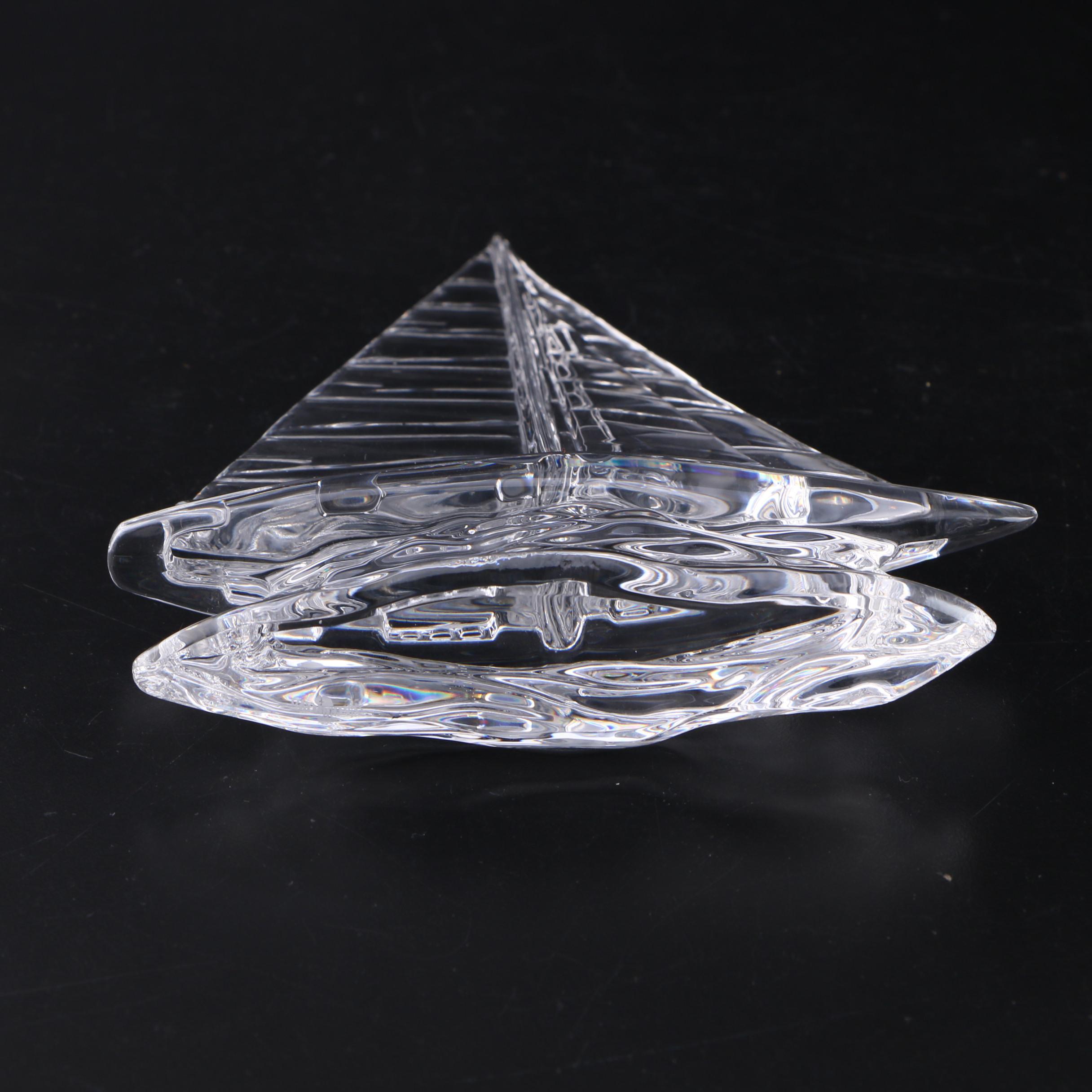 Waterford Crystal Sailboat Figurine