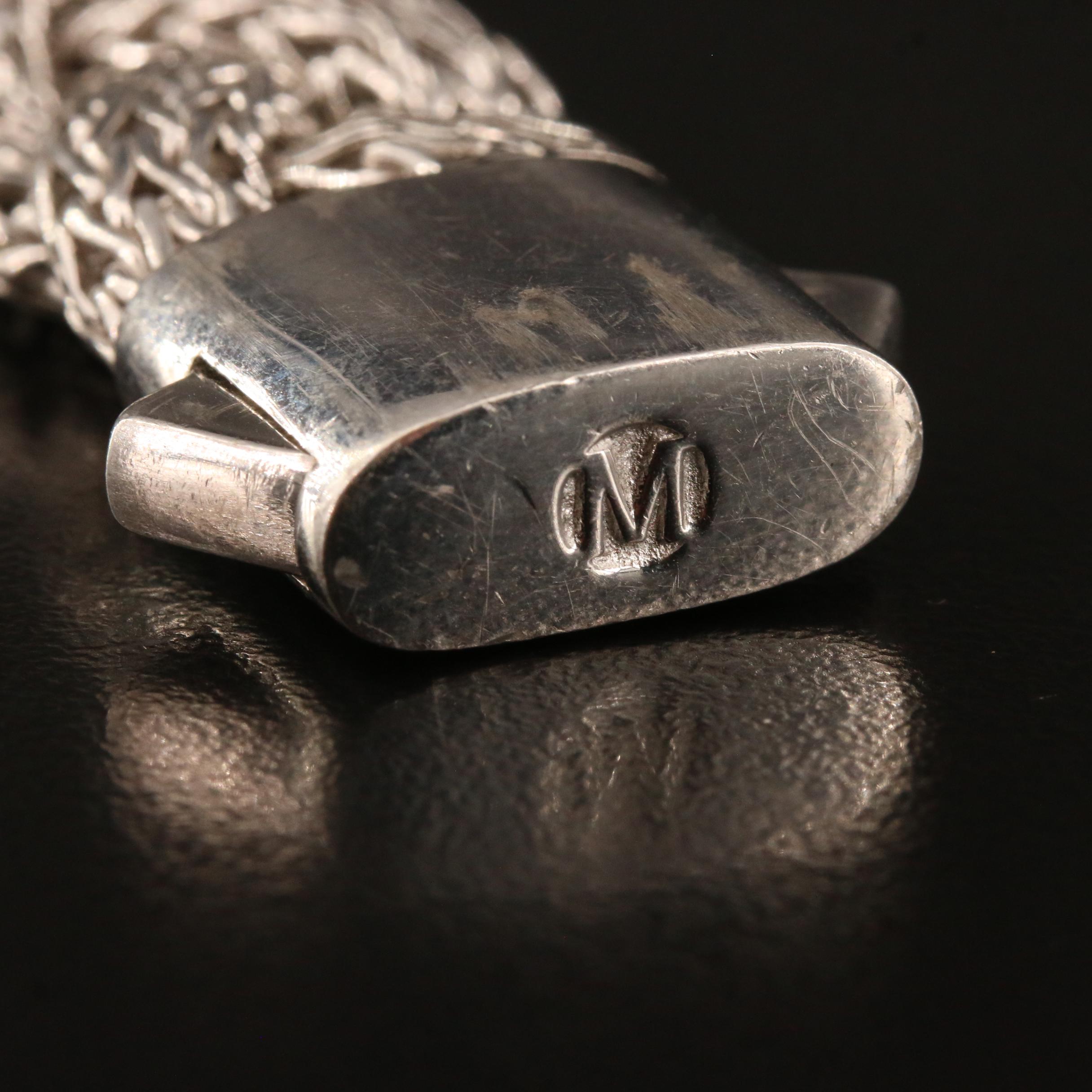 John Hardy Sterling Silver Sapphire Classic Chain Braided Bracelet