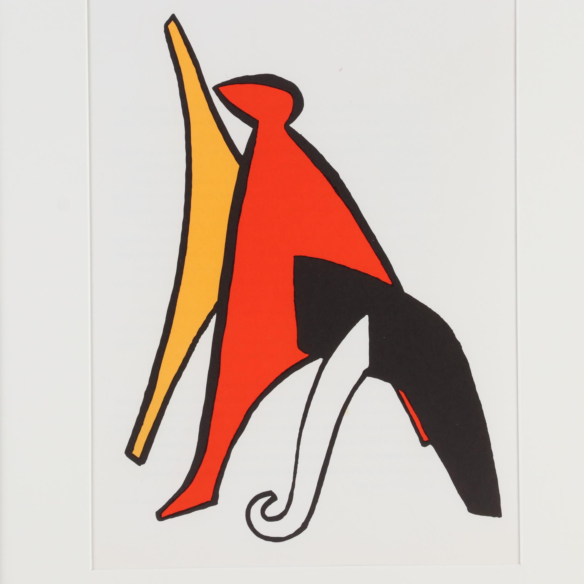 Alexander Calder Color Lithograph for "Derrière le Miroir," 1963