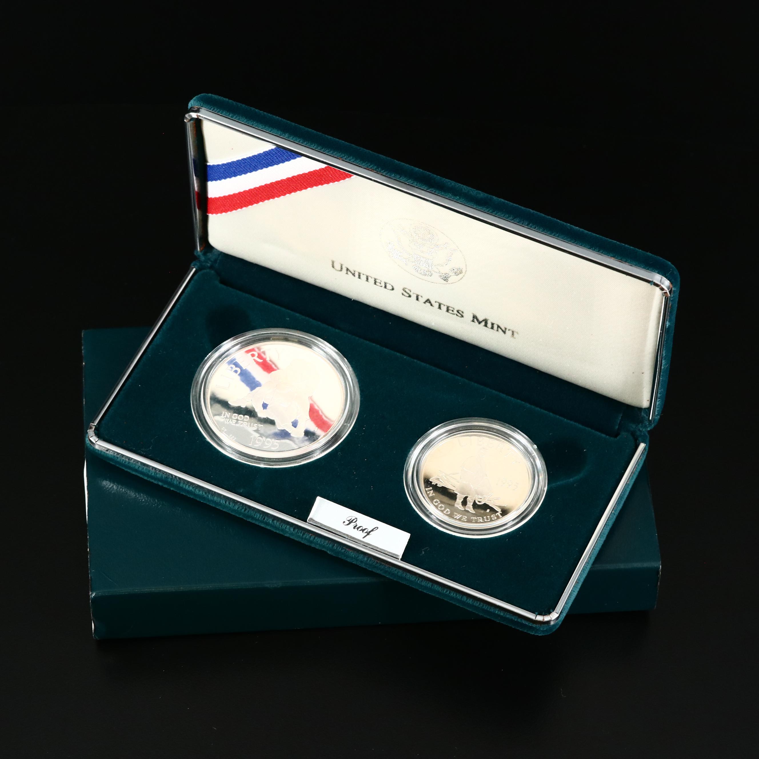 1995 Civil War Battlefield Commemorative Proof Coin Set