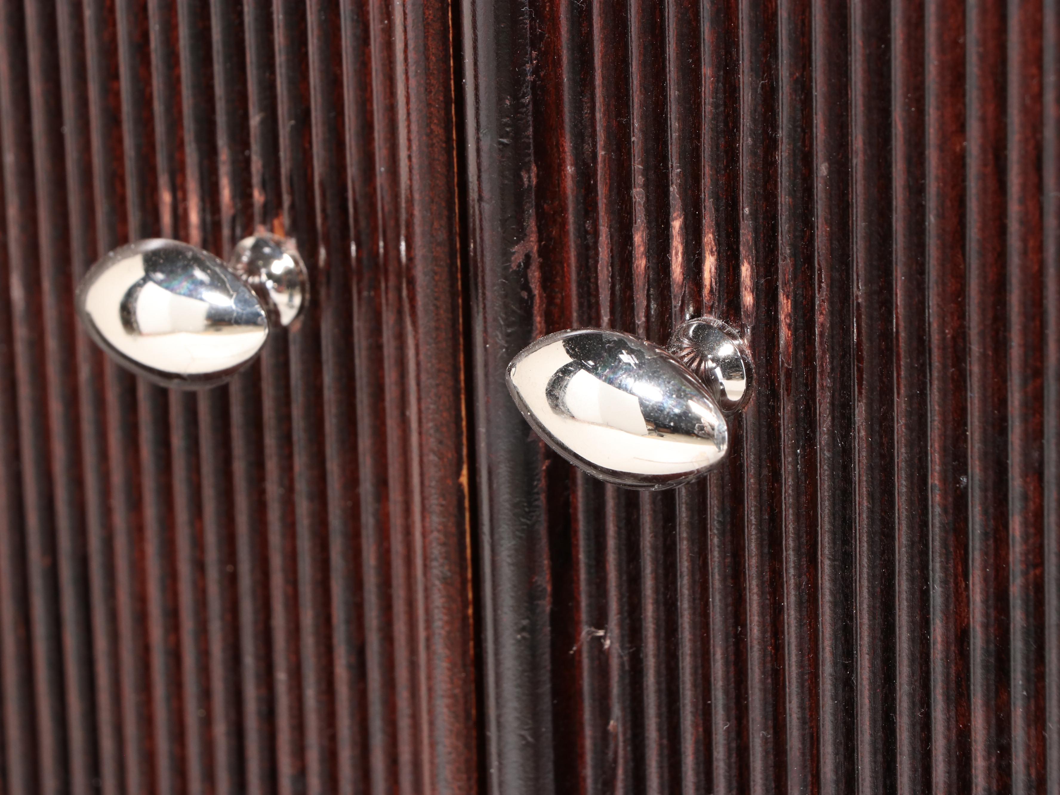 Barbara Barry for Baker Furniture Espresso Finish Two-Piece Media Cabinet