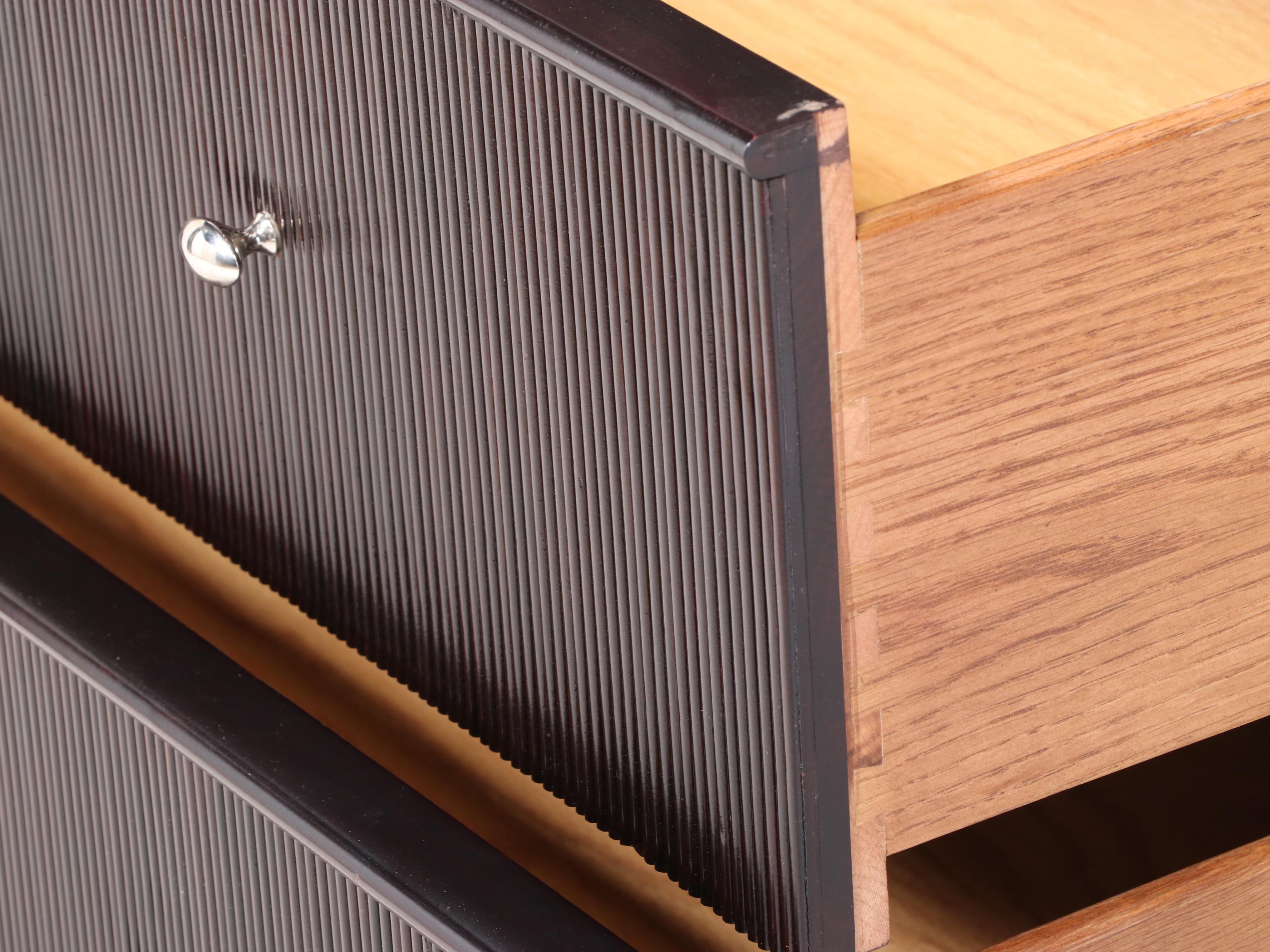 Barbara Barry for Baker Furniture Espresso Finish Two-Piece Media Cabinet