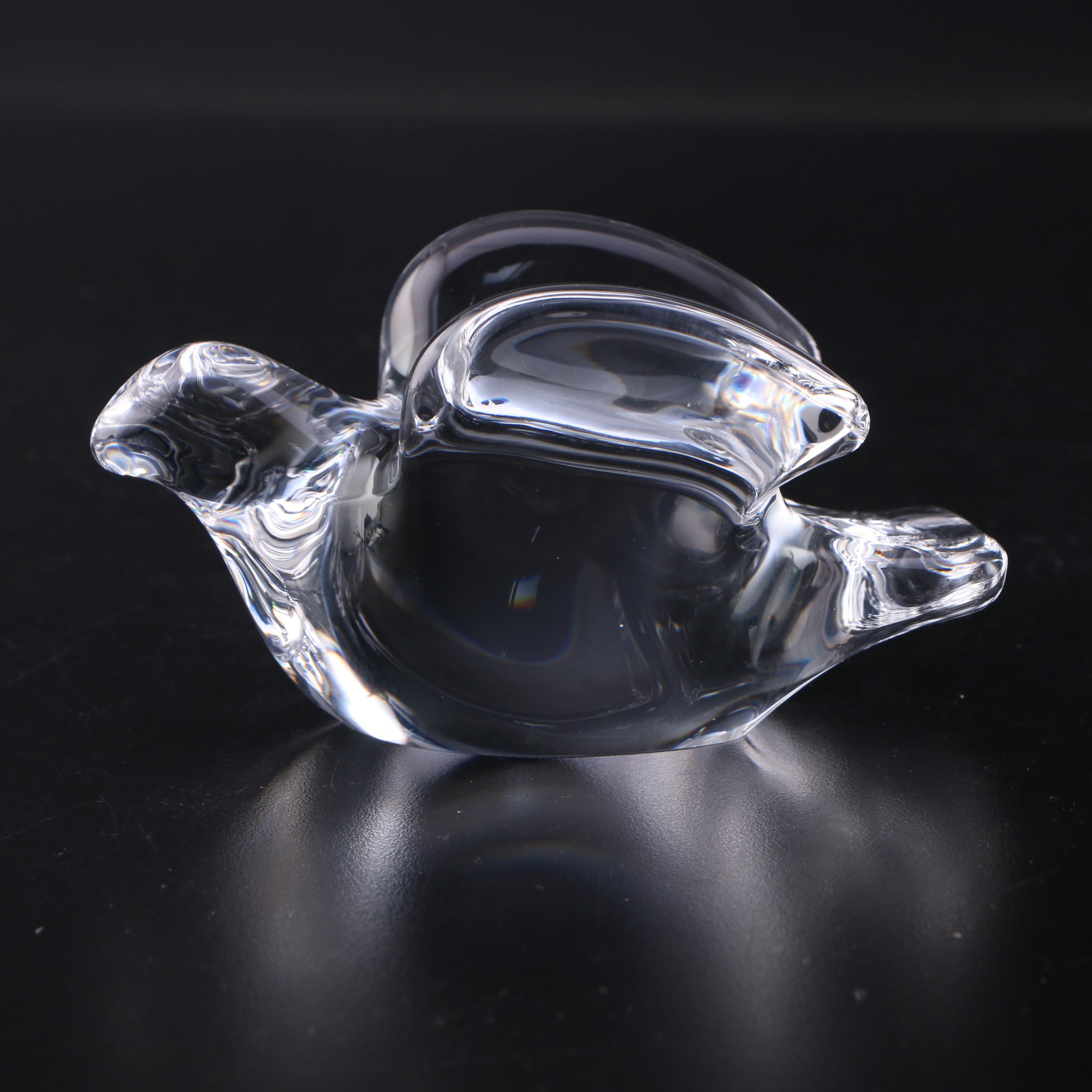 Orrefors Crystal Bird Figurine