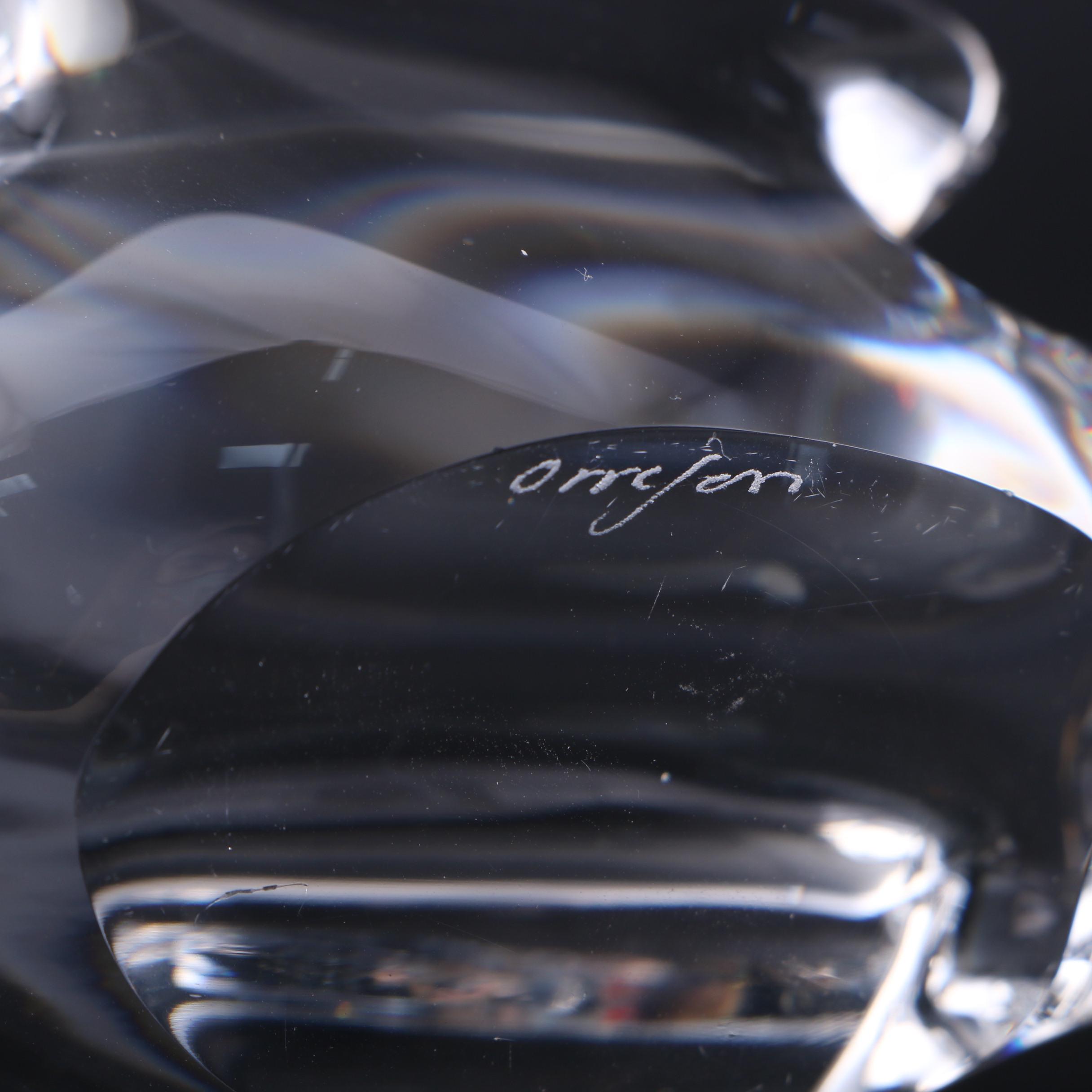 Orrefors Crystal Bird Figurine