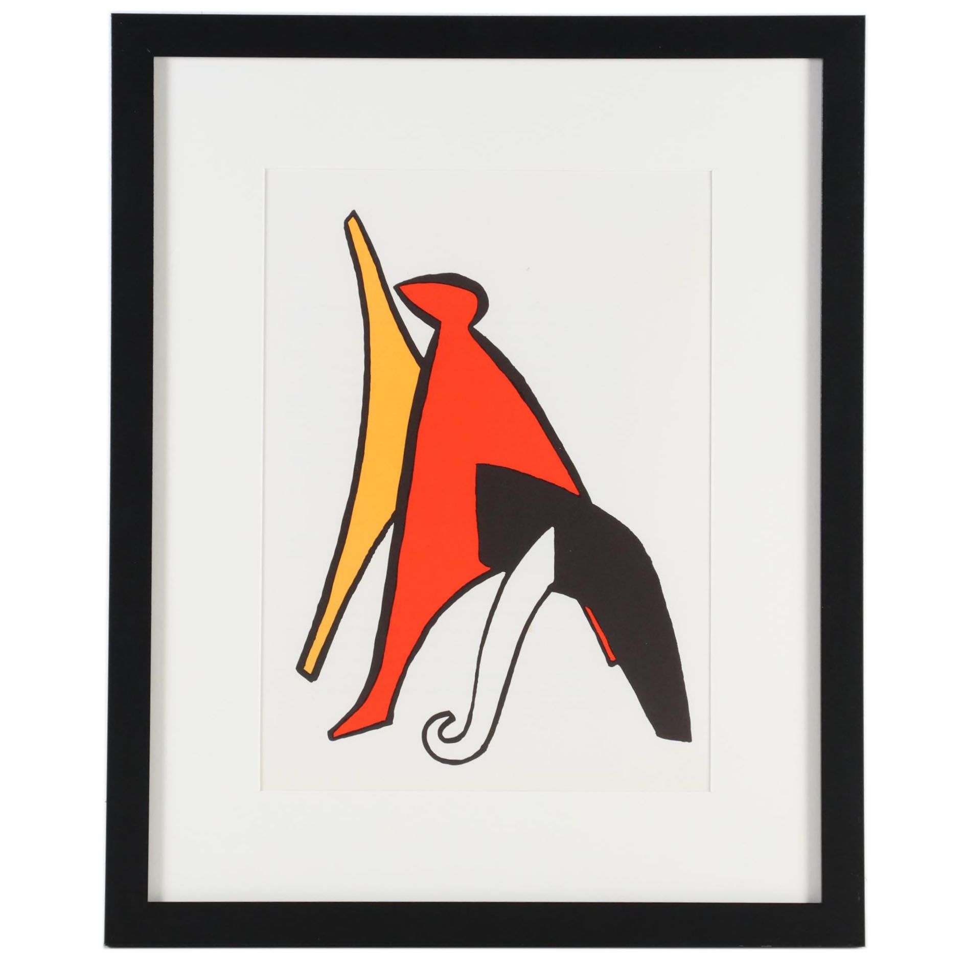 Alexander Calder Color Lithograph for "Derrière le Miroir," 1963