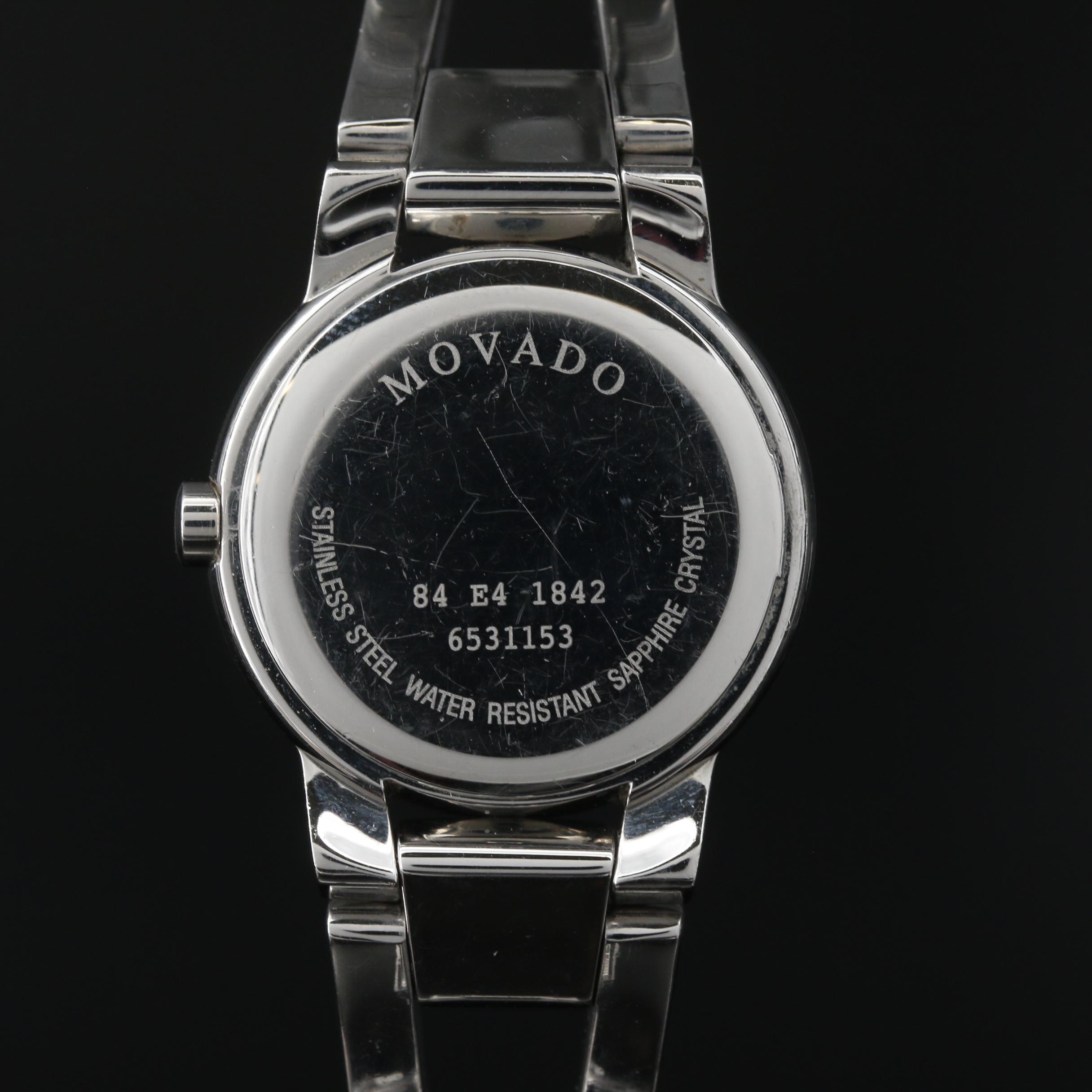 Movado Amorosa Stainless Steel Quartz Watch
