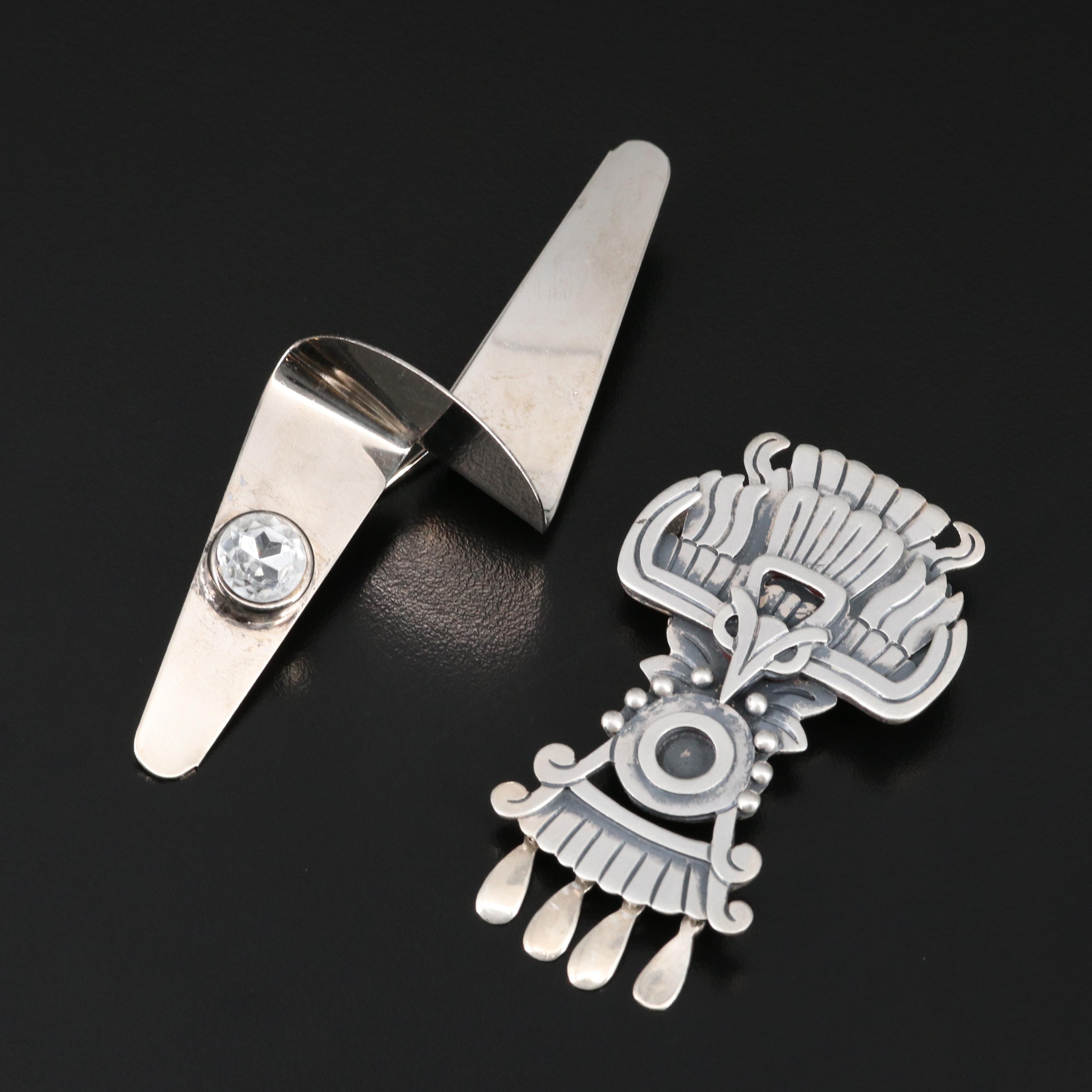 Modern Brooches Featuring Glass