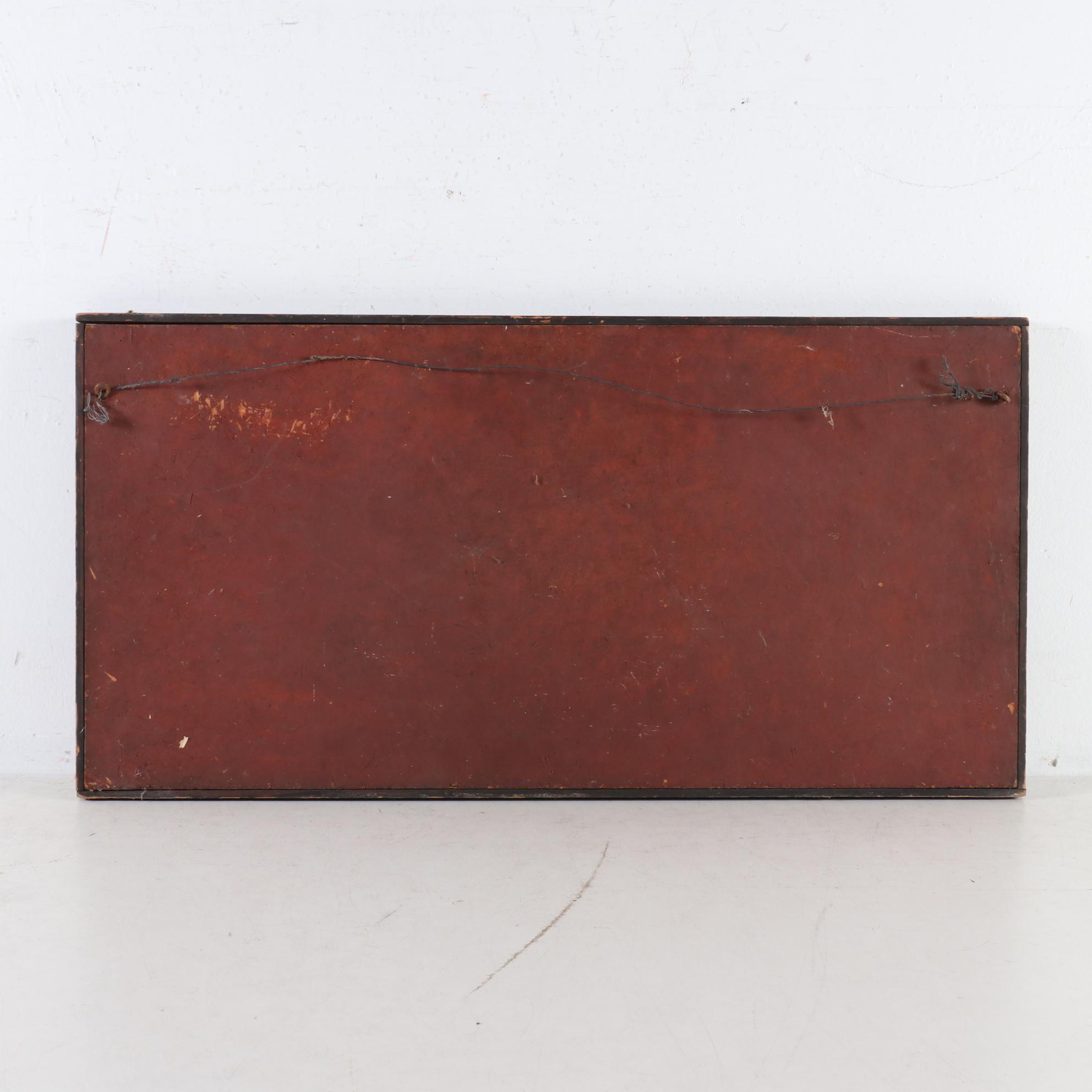 Louise Pershing Impasto Oil Painting, Mid-20th Century