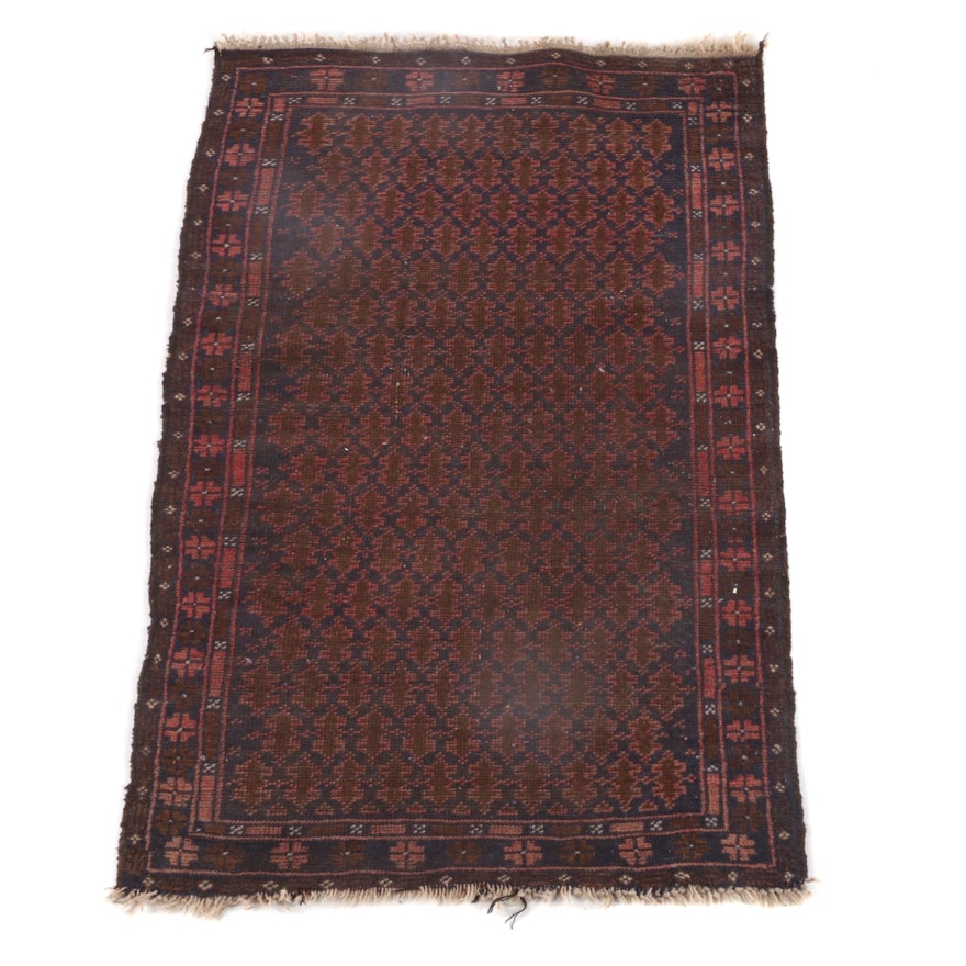 2'7 x 4'7 Hand-Knotted Northwest Persian Wool Rug