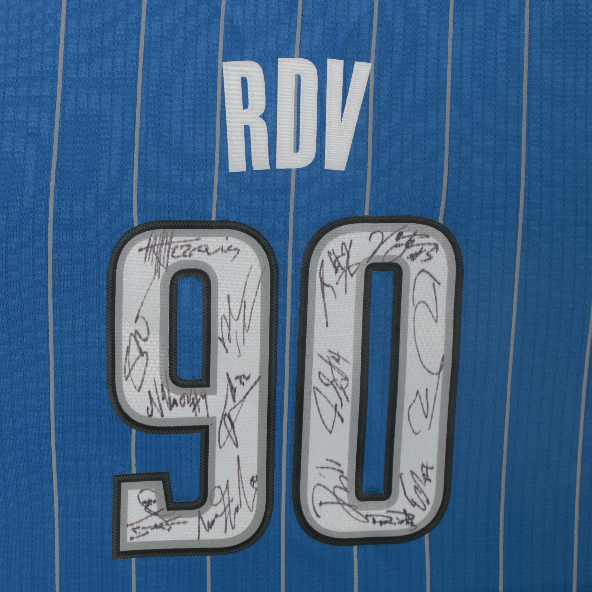 Richard DeVos "90th Birthday" Signed 2016 Orlando Magic Framed NBA Jersey