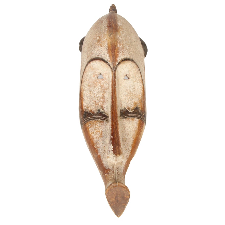 Fang "Ngil" Style Carved Wood Mask, Central Africa